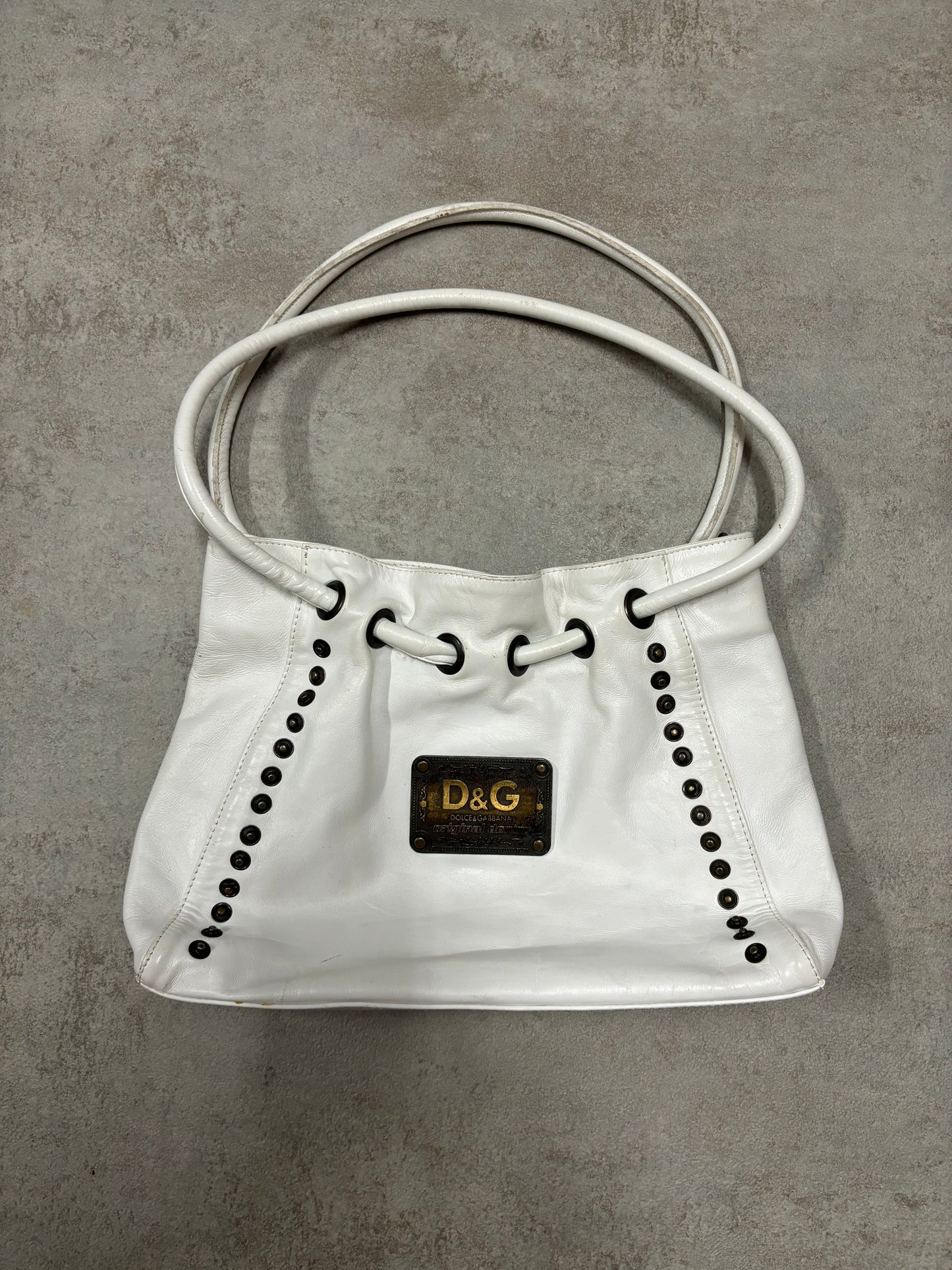 Bolso de Mano Cuero D&G 00s Vintage