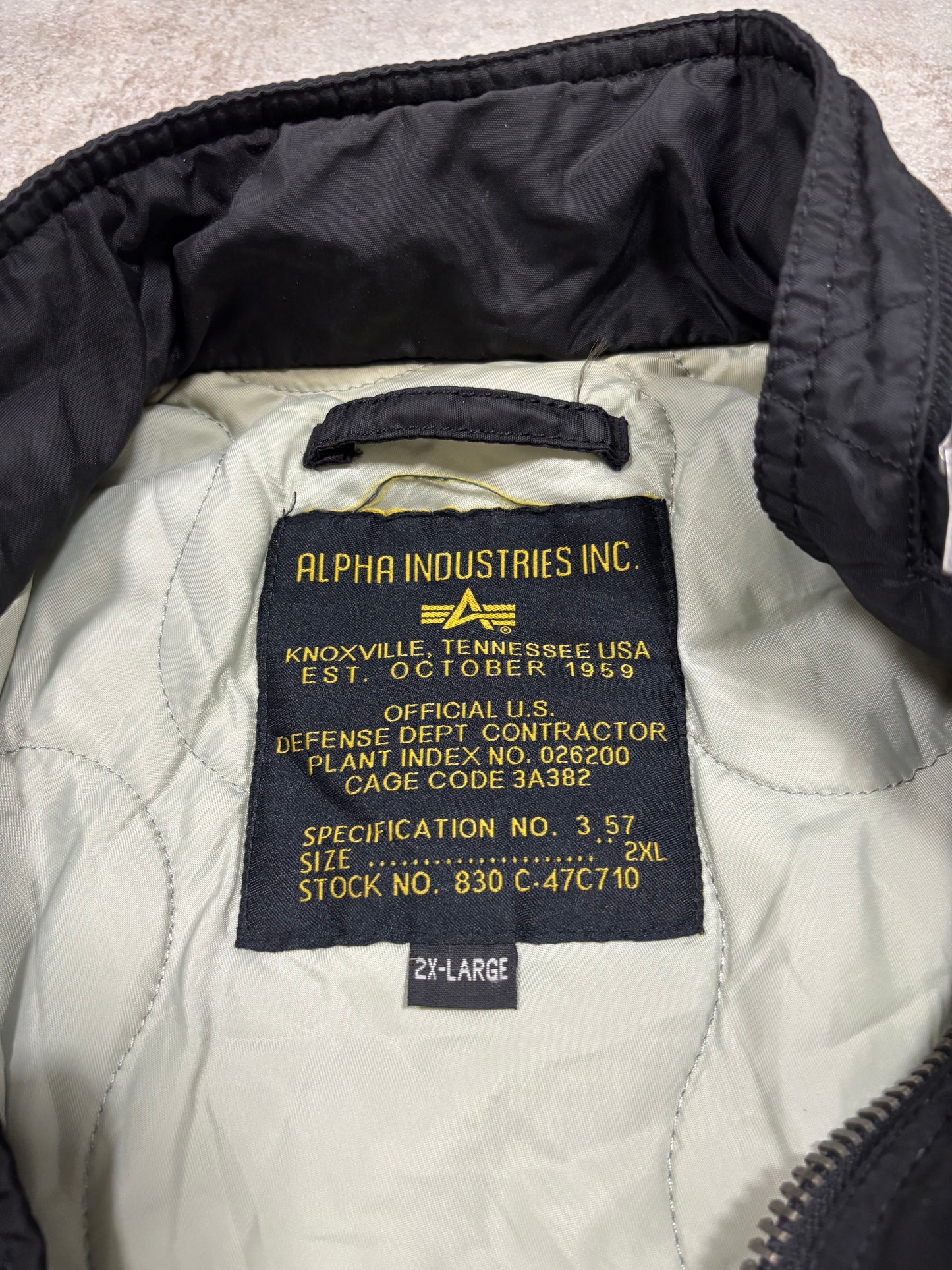 Chaqueta Bomber Engine ‘Pocket’ Cargo Alpha Industries 00s Vintage - XL
