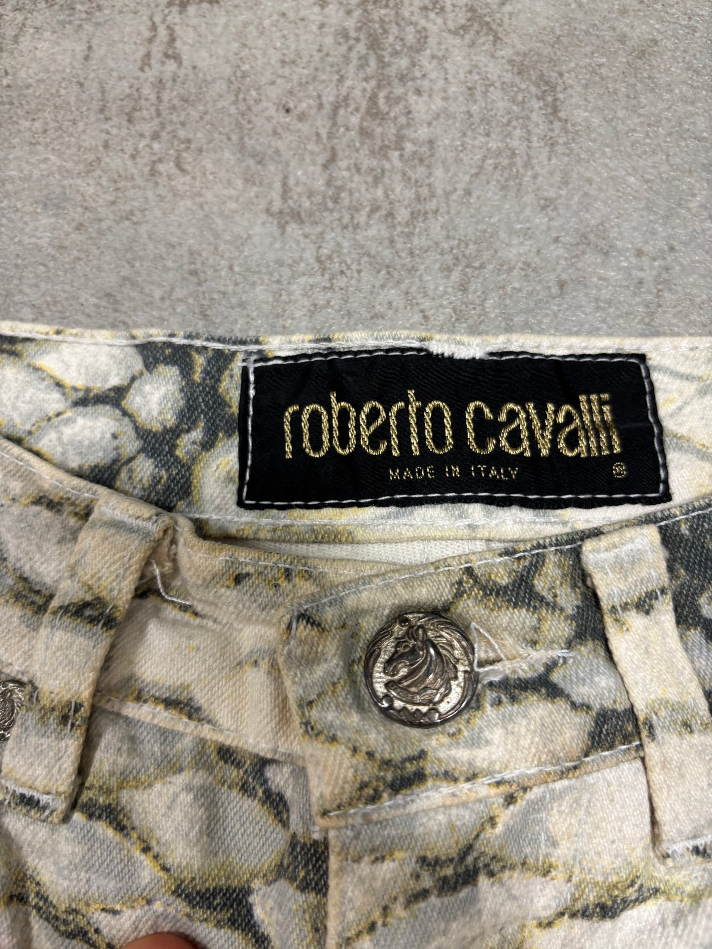 Pantalones Rectos ‘Mermaid’ Roberto Cavalli 90s Vintage - S