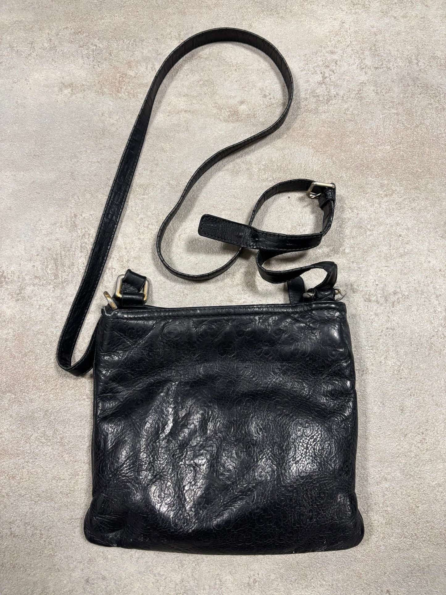Bolso Bandolera Guccissima Monogram Cuero Gucci 00s Vintage