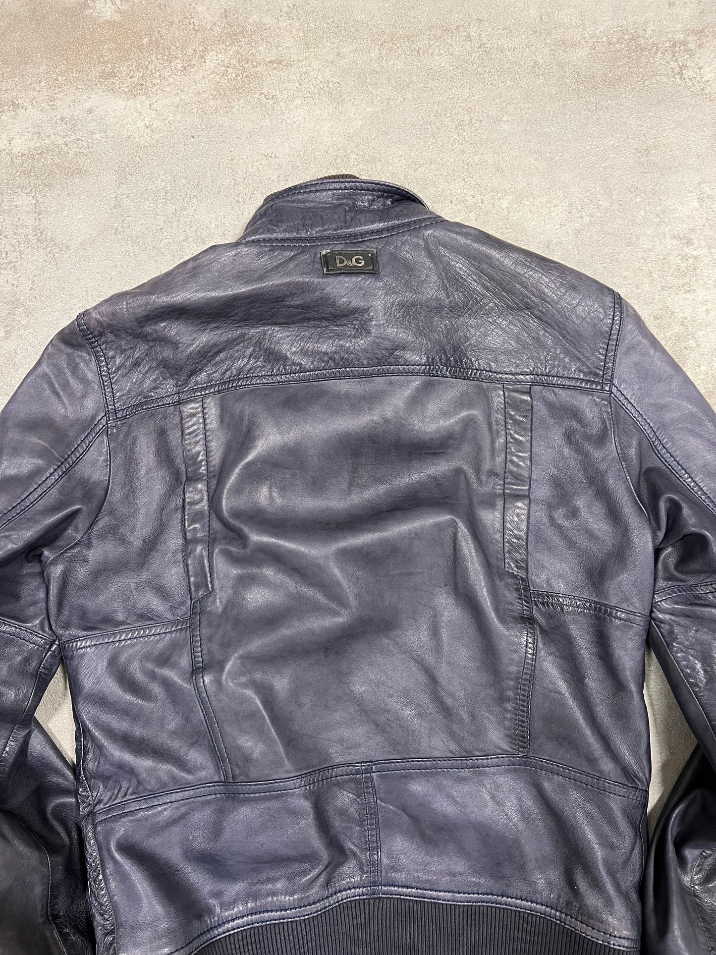 Chaqueta Cuero Ajustada Vintage Dolce & Gabbana 00’s - M