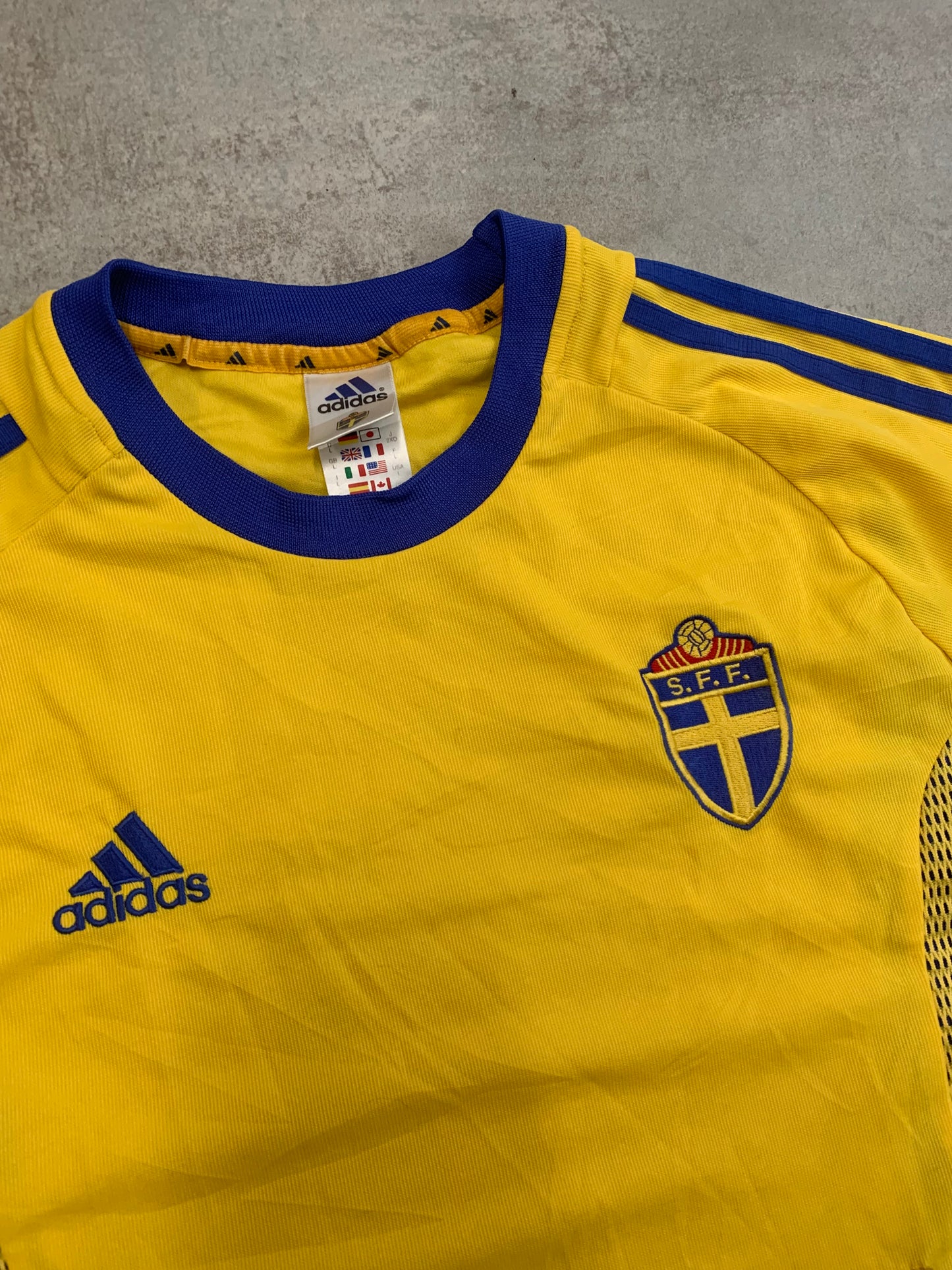 Camiseta Fútbol Vintage Suecia 2002 - L