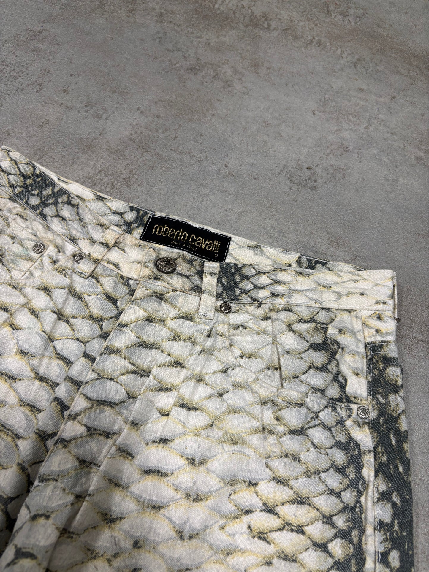 Pantalones Rectos ‘Mermaid’ Roberto Cavalli 90s Vintage - S