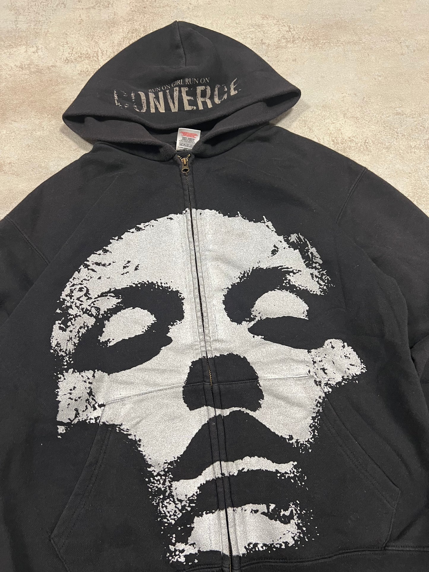 Sudadera Vintage Converge 2004 ‘Run on a girl run on’ - M
