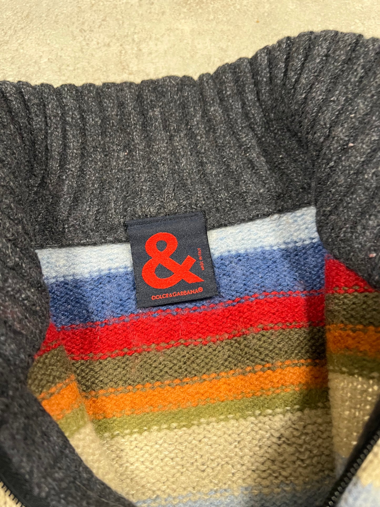 Jersey Lana Rayas Vintage Dolce & Gabbana 00’s - M