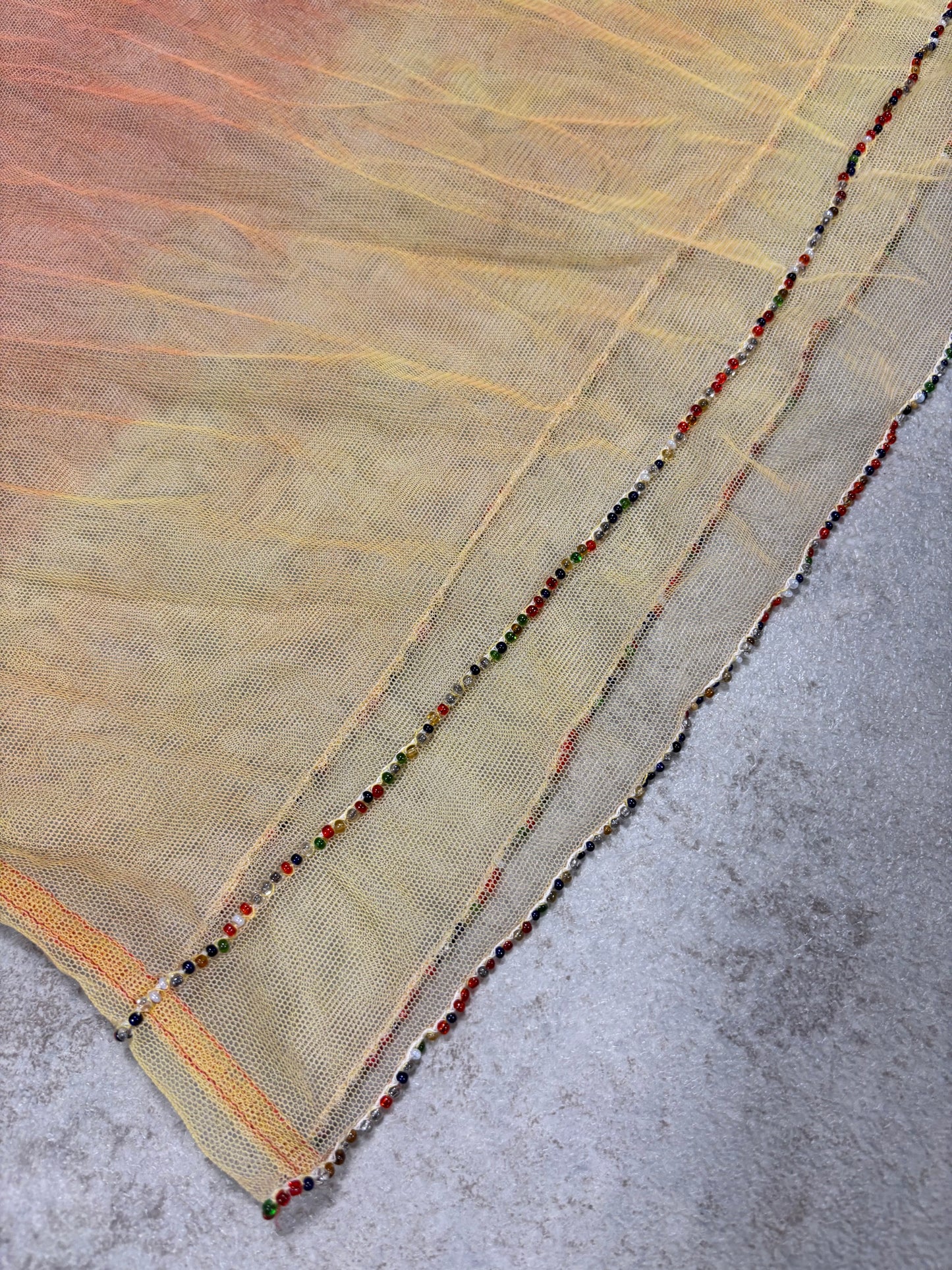 Vestido Degradado Transparente Roberto Cavalli 90s Vintage - M