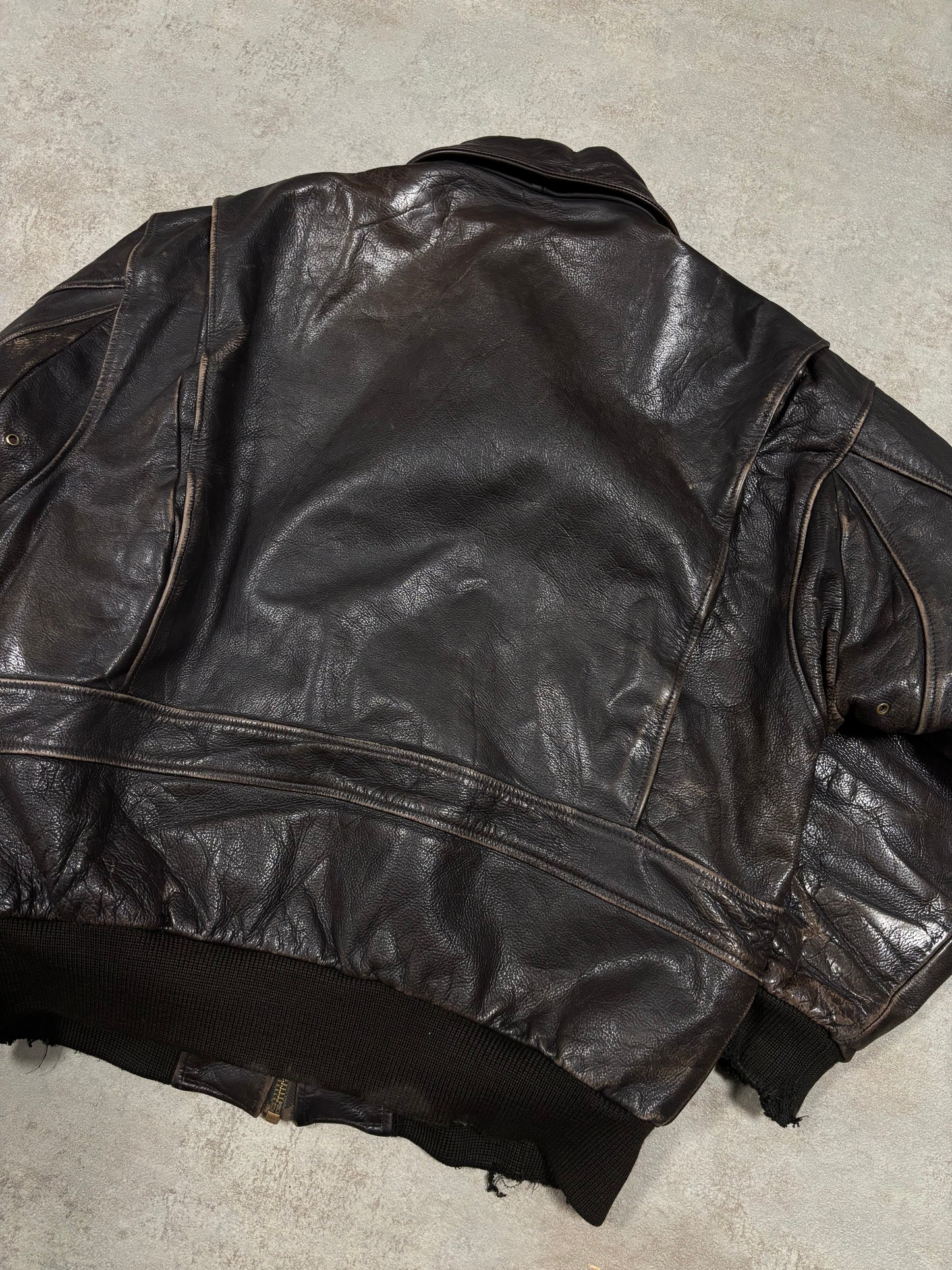 Chaqueta Cuero G-1 Avirex 1992 Vintage - L