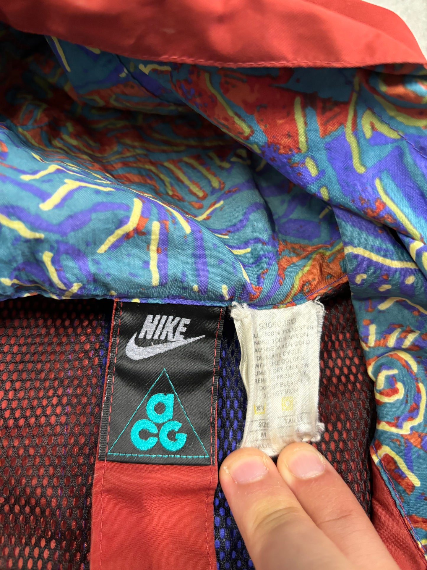 Chaqueta 1/2 Zip Nike Acg 1989 Vintage - M