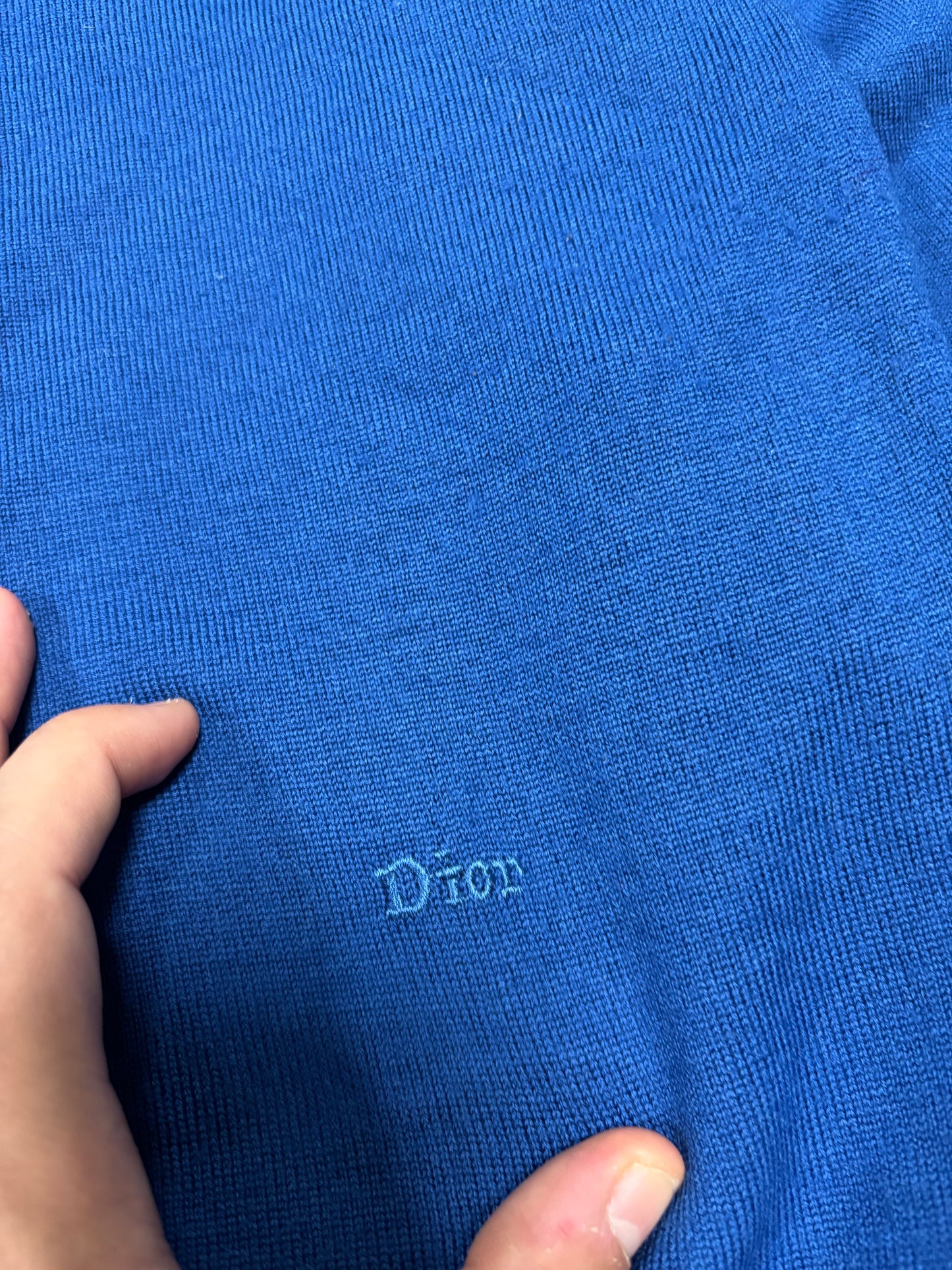 Jersey Cuello Redondo Christian Dior Monsieur 90s Vintage - M