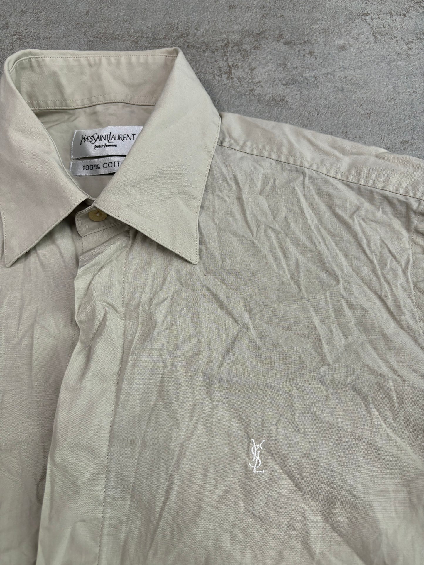 Camisa Manga Corta Yves Saint Laurent 00s Vintage - S