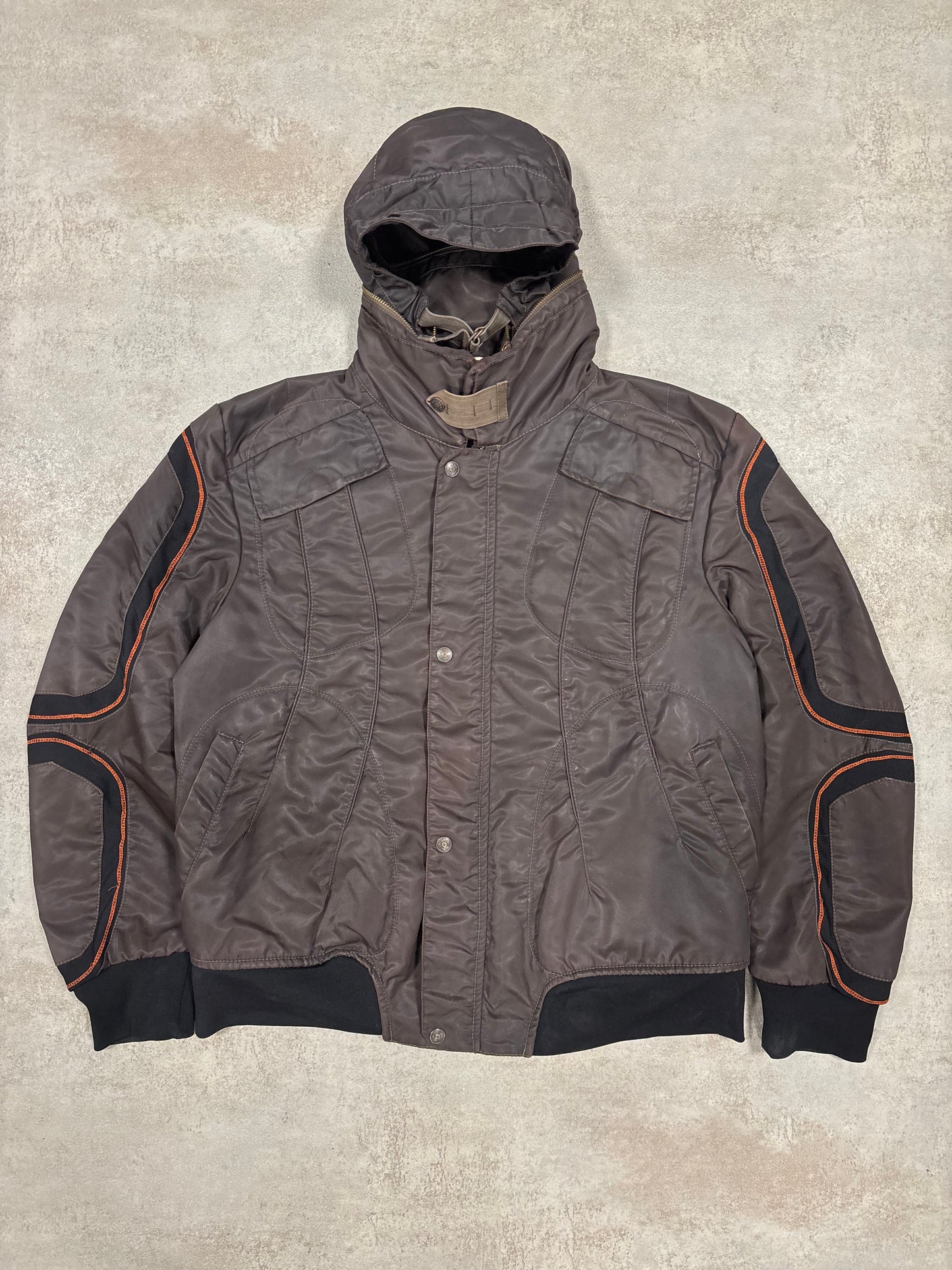 Chaqueta Cintas Elásticas Marithé + François Girbaud 00s Vintage - L