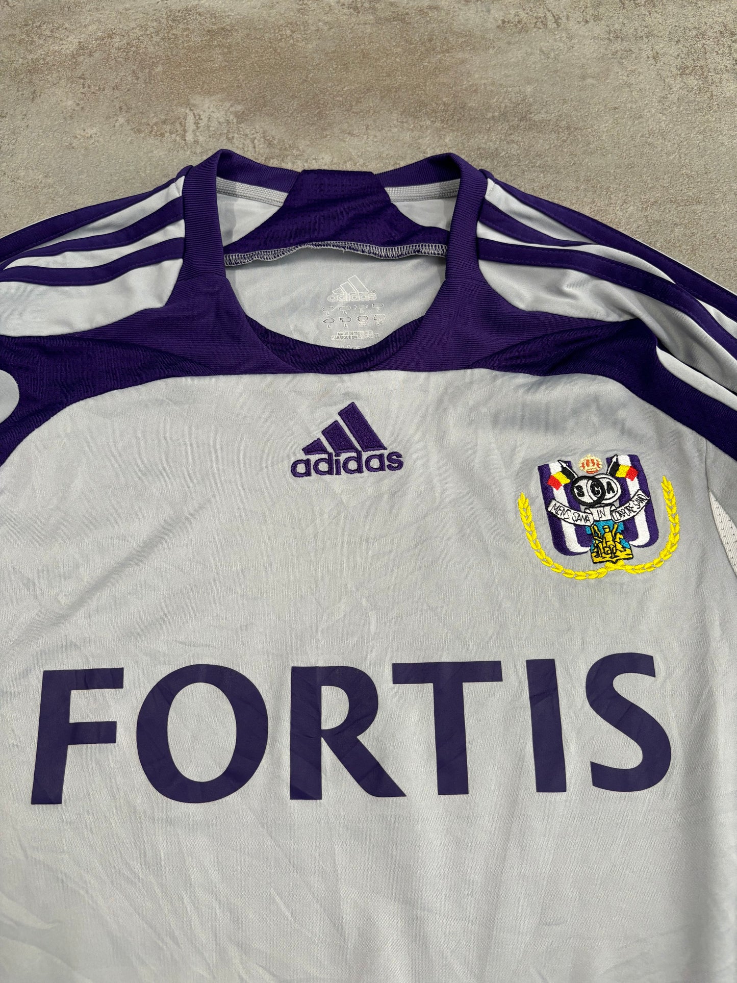 Camiseta Visitante Manga Larga Adidas Anderletch 2007/08 - L