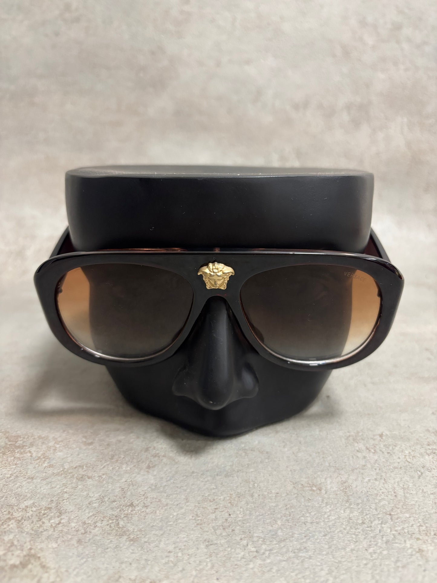 Gafas De Sol Pantalla ‘Logo Medusa’ Versace 00s Vintage