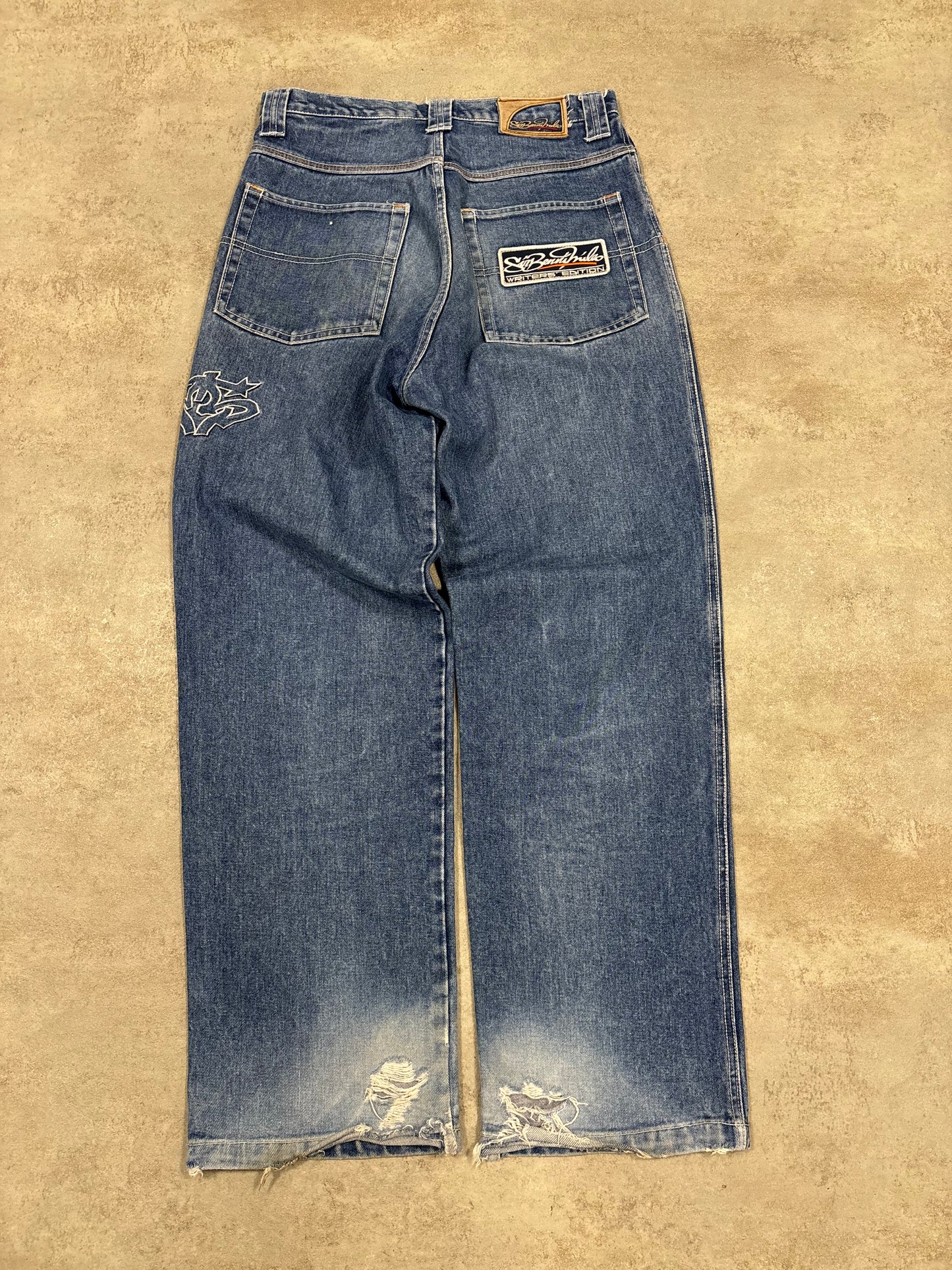 Pantalones Baggy ‘Logo Embroidered’ Sir Benni Miles 00s Vintage - M