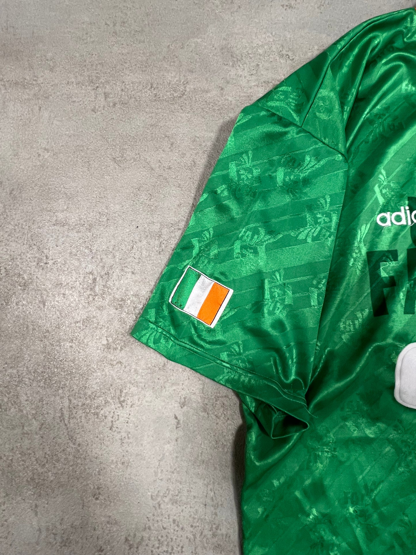 Camiseta Fútbol Vintage Adidas Irlanda 1994 Kit - L