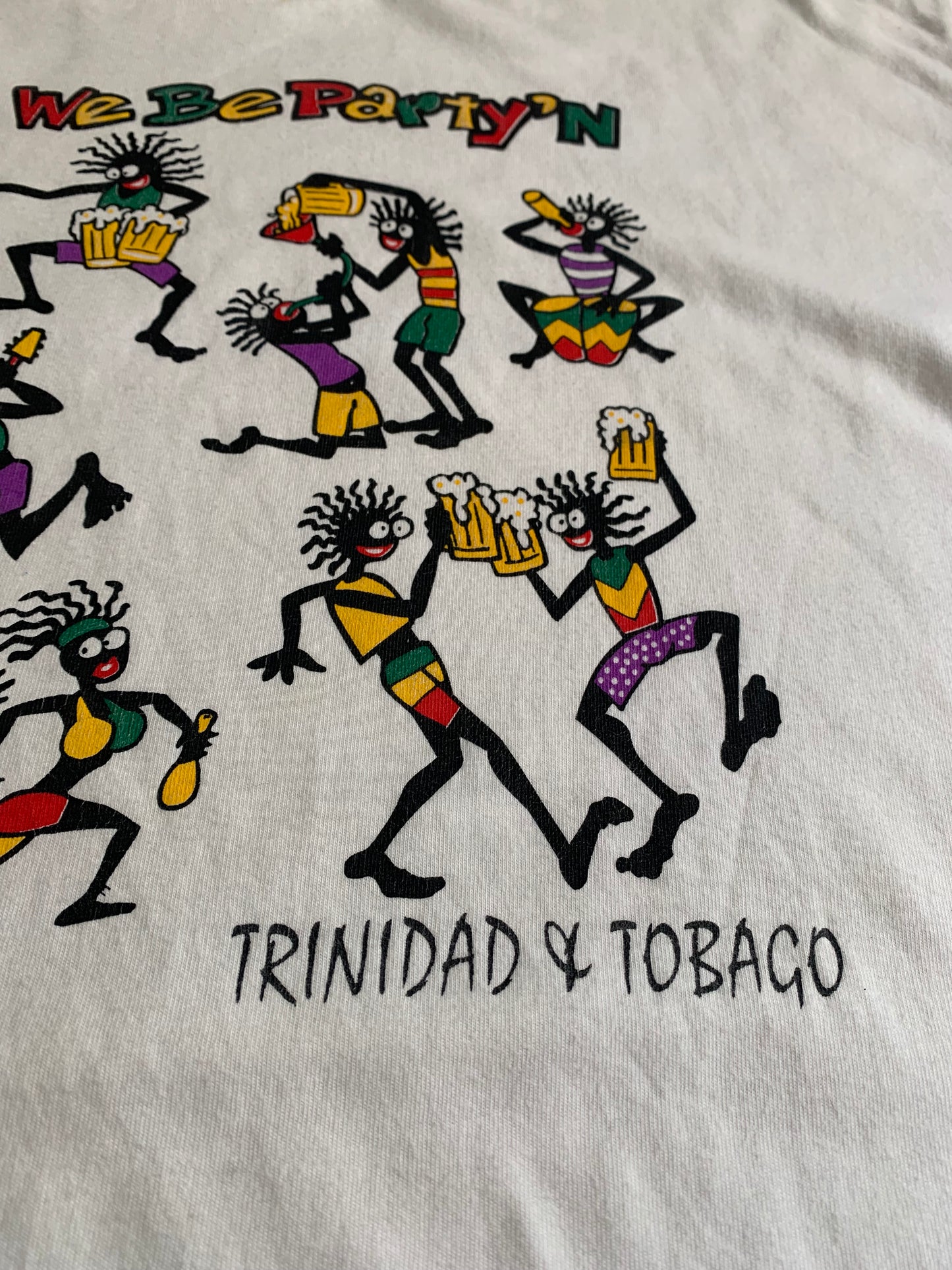 Camiseta Vintage Trinidad Tobago Souvenir - XL