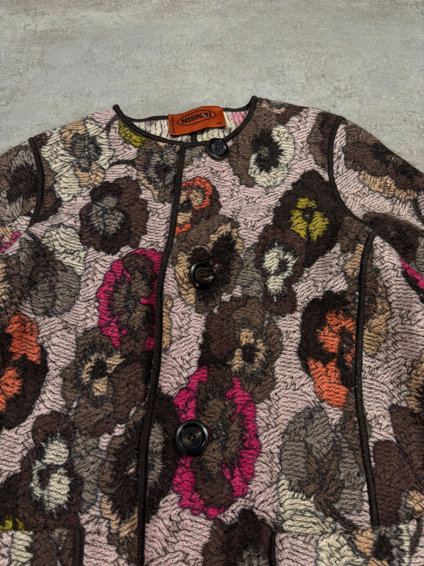 Jersey Cardigan Doble Abotonado Missoni ‘Double’ 00s Vintage - M