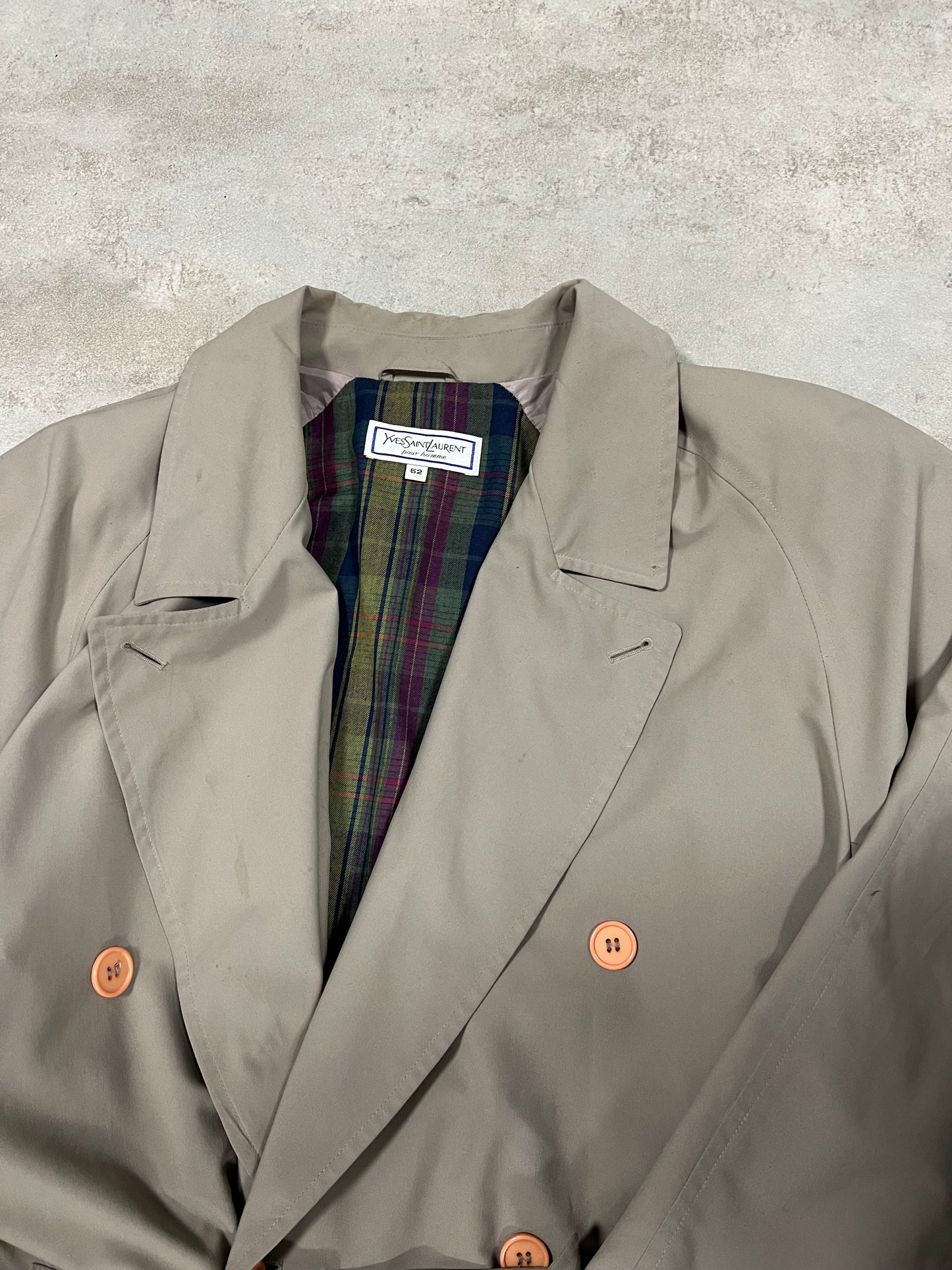 Gabardina Vintage Yves Saint Laurent 80’s - L