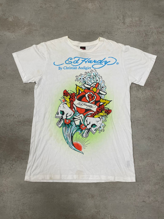 Camiseta Estampada Ed Hardy 00s Vintage - M