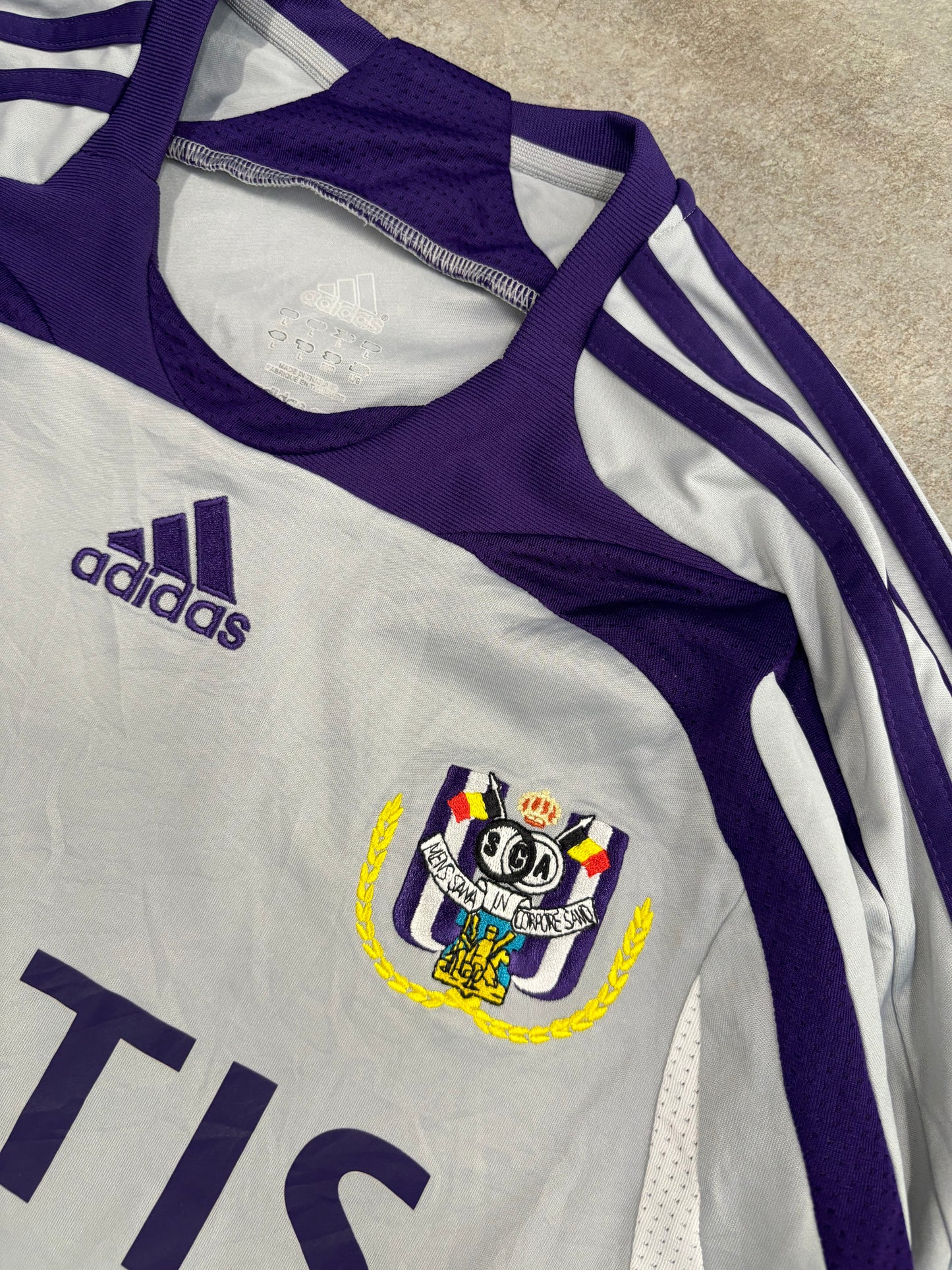 Camiseta Visitante Manga Larga Adidas Anderletch 2007/08 - L