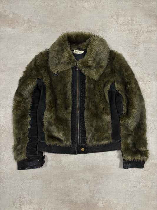 Chaqueta ‘Faux Fur’ Cuello Convertible Balmain 00s Vintage - M Woman