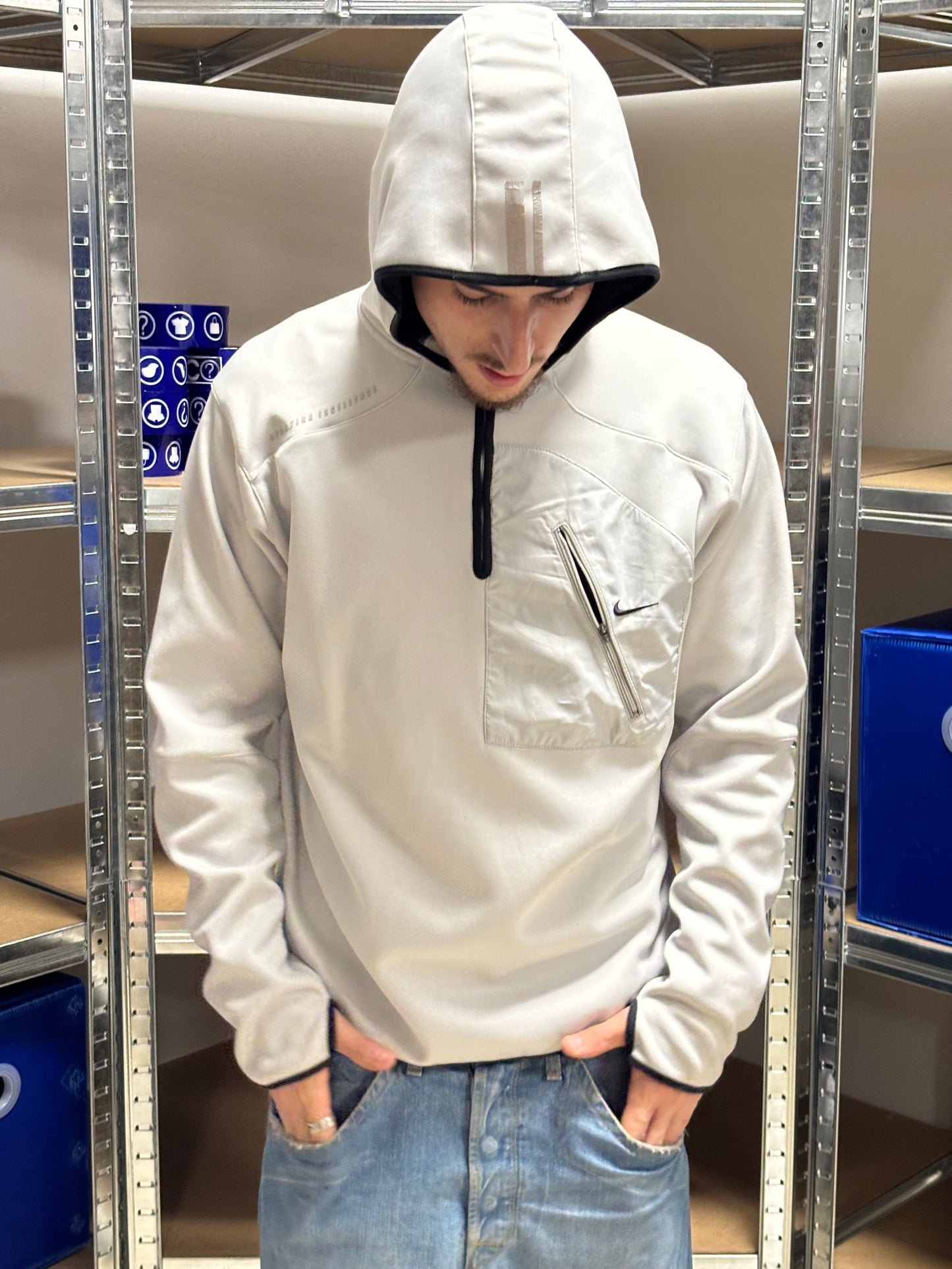 Half Zip Nike Sporting Excellenge Reflective 2004 Vintage - L