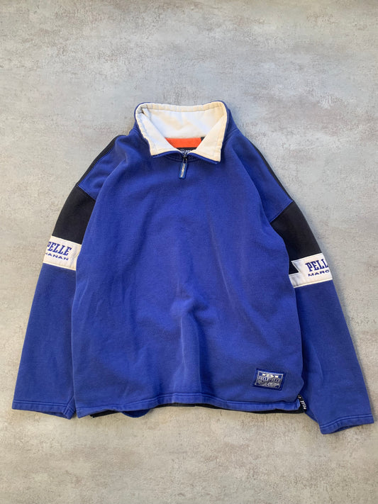 1/4 Zip Pelle Pelle x Marc Buchanan 90s Vintage - L