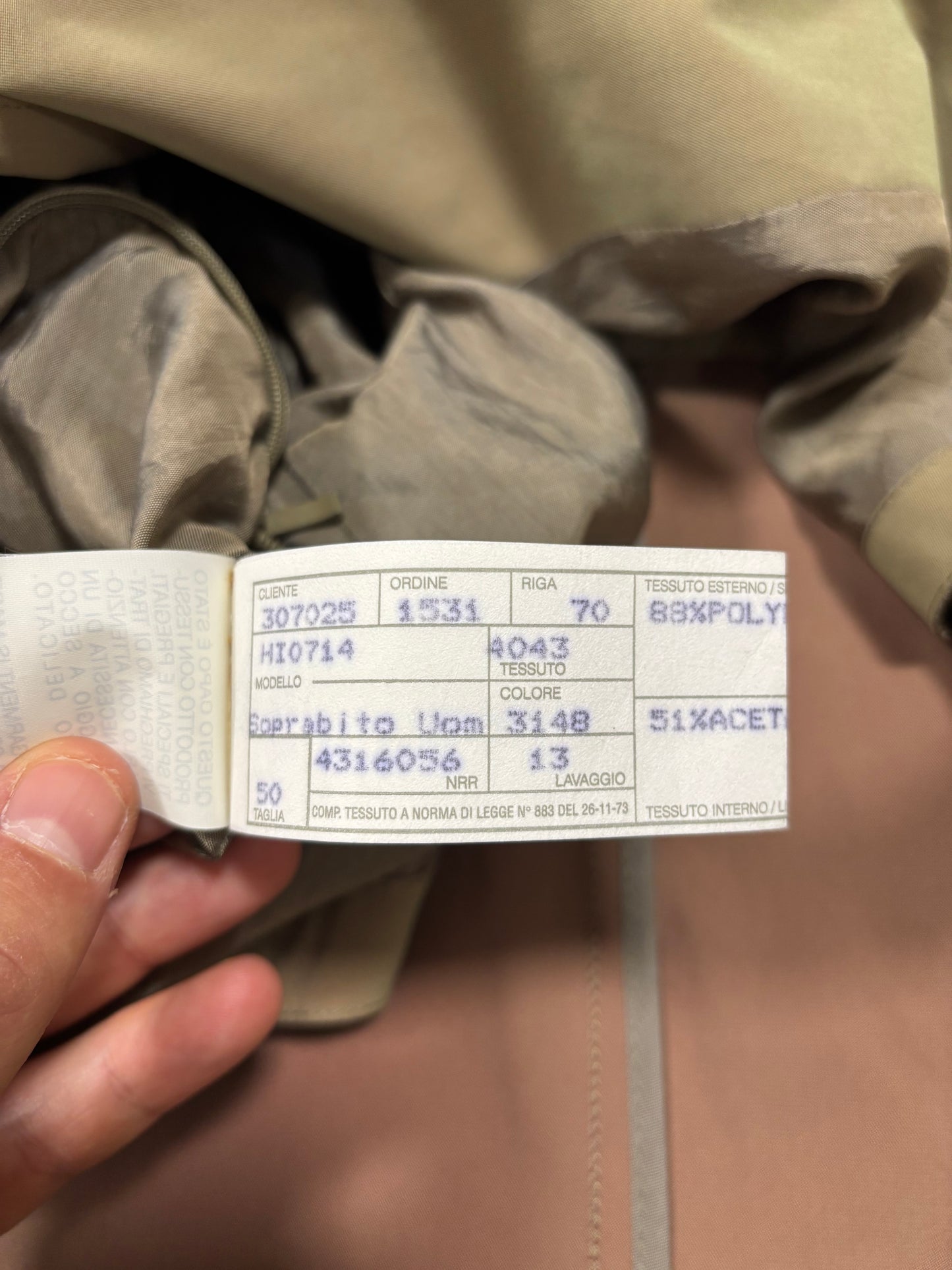 Gabardina Shiny Armani Collezioni 90s Vintage - M