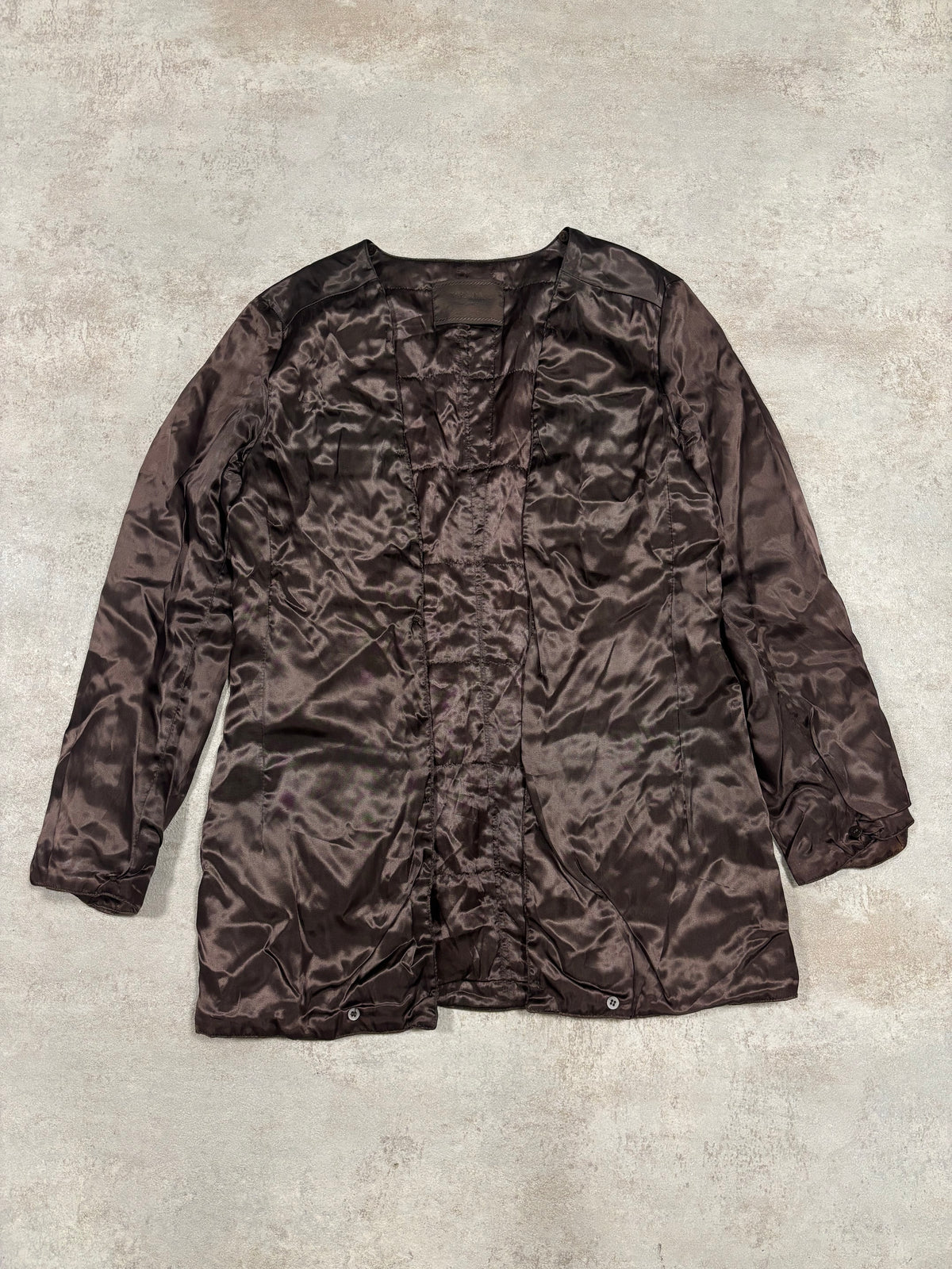 Chaqueta Larga Nylon Cuero Doble Forro Prada Late 90s Vintage - XL