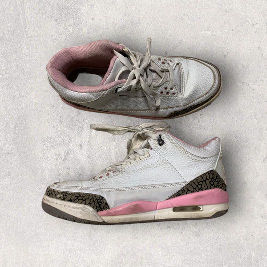 Vintage Jordan 3 GS Pink Sneakers - 39