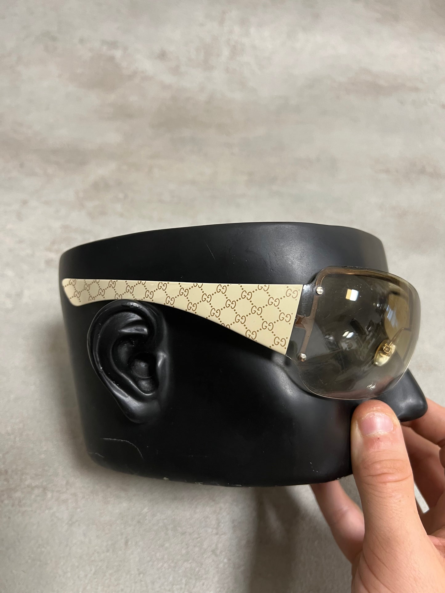 Gafas Sol Vintage Gucci GG Monogram Full Mask 00’s