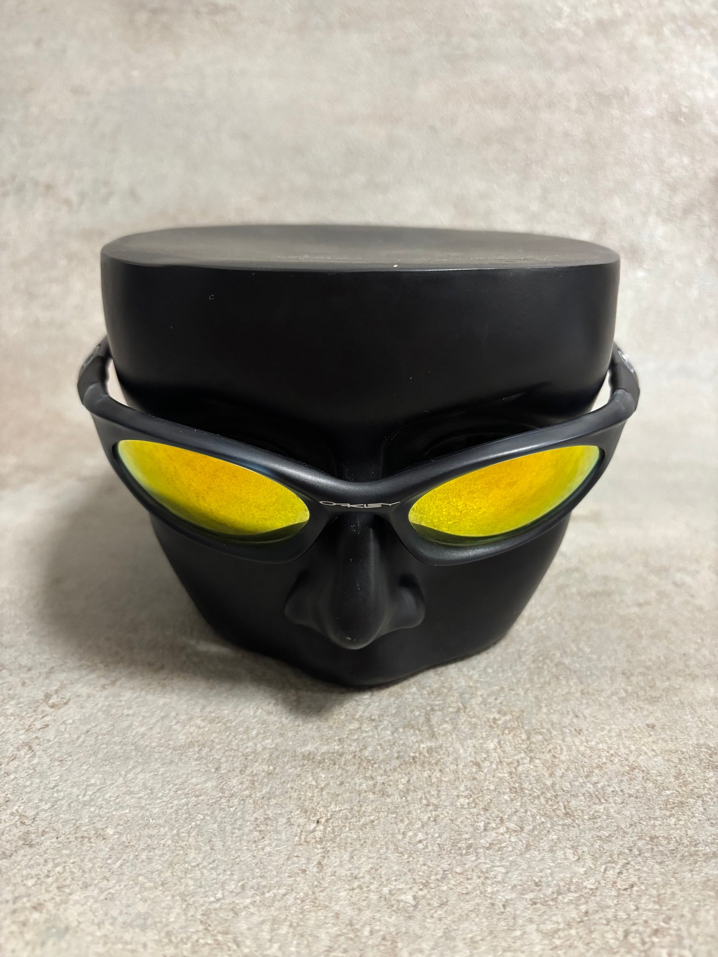 Gafas Oakley Eye Jacket Crystal Black Fire Iridium 3.0 2002 Vintage