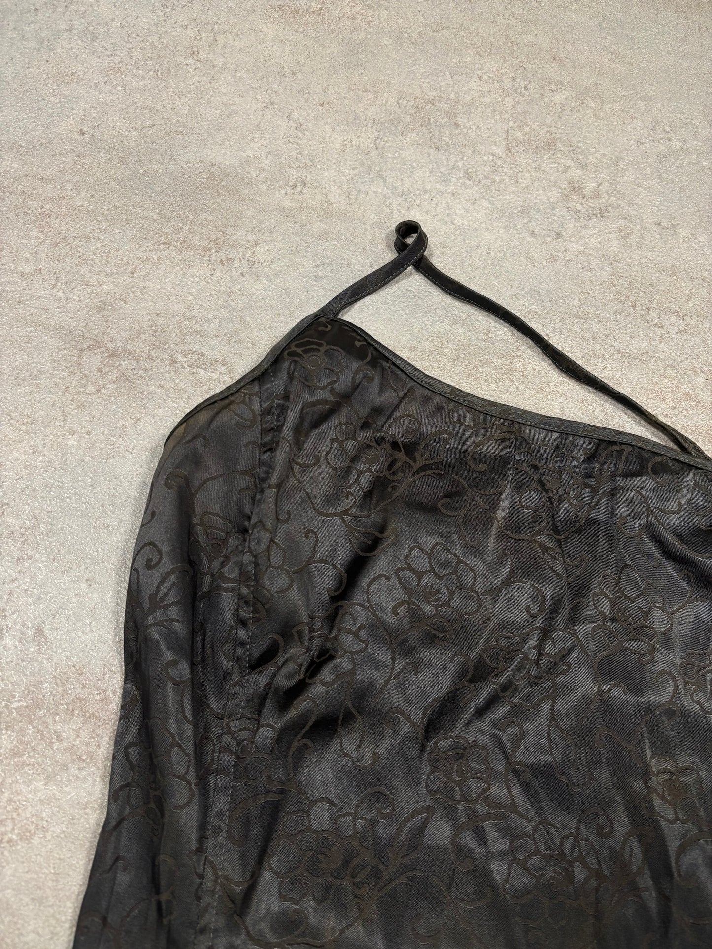 Vestido Estampado Floral Elástico Armani Jeans 90s Vintage - S