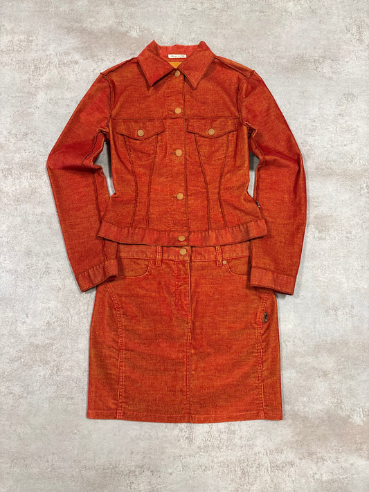 Conjunto Pana Irisdescente Jean Paul Gaultier 90s Vintage - S