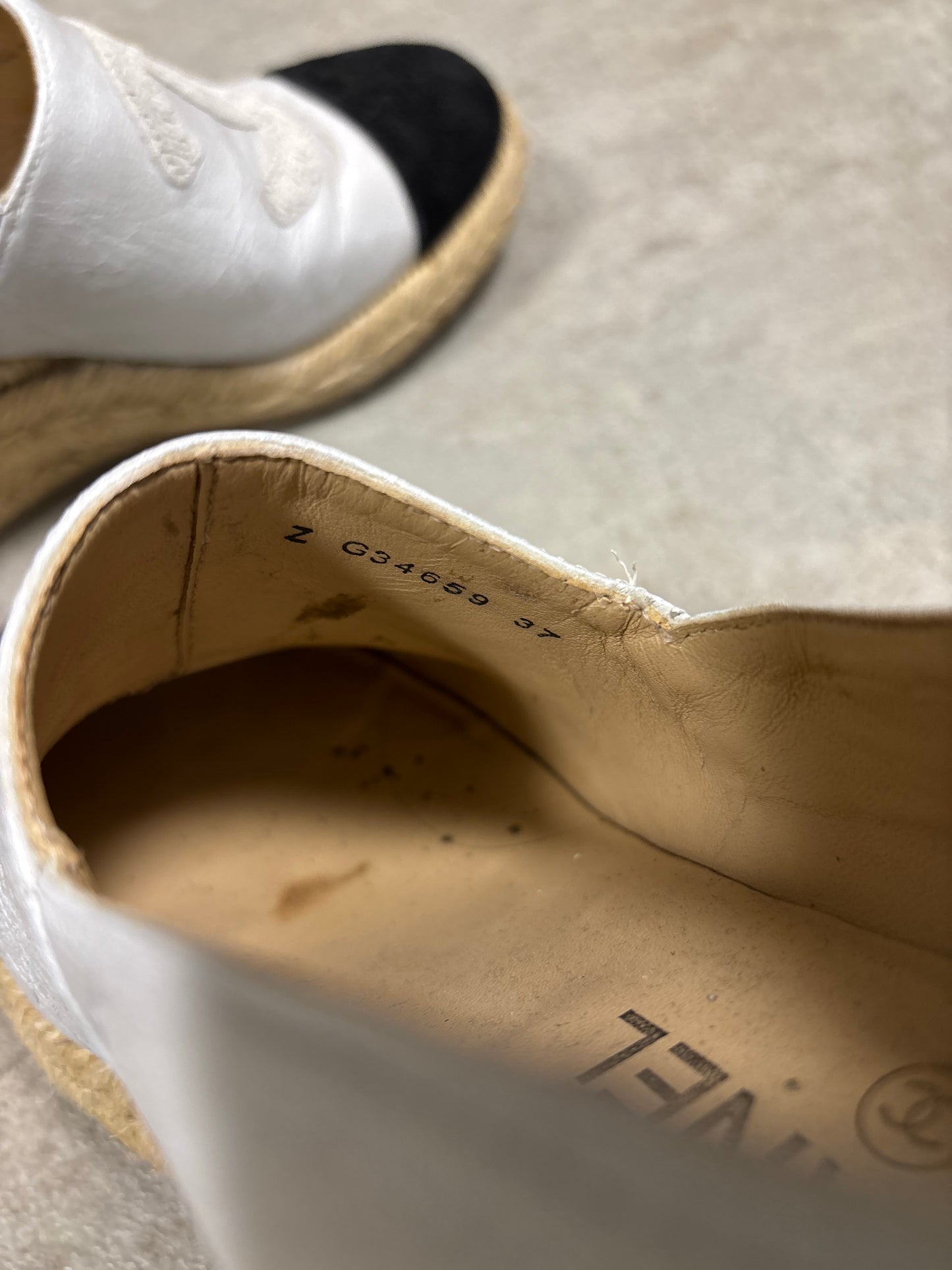 Zapatos Plataforma Tacón Cuero Chanel 00s Vintage - 37