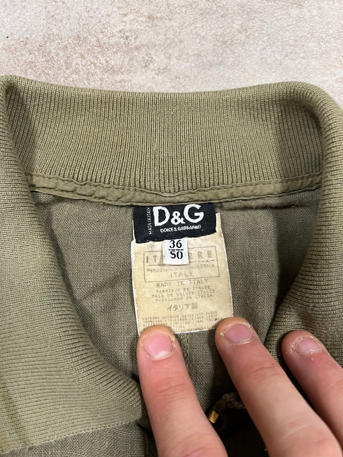 Camisa Cáñamo Vintage Dolce Gabbana 00’s - L