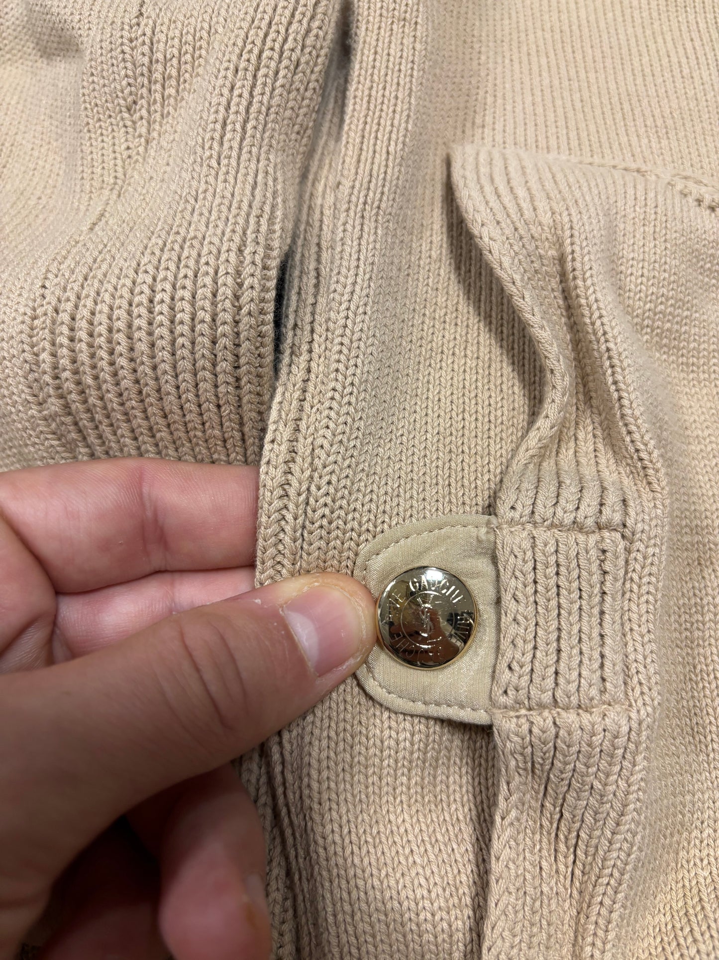 Jersey Zip Lana Yves Saint Laurent 00s Vintage - M