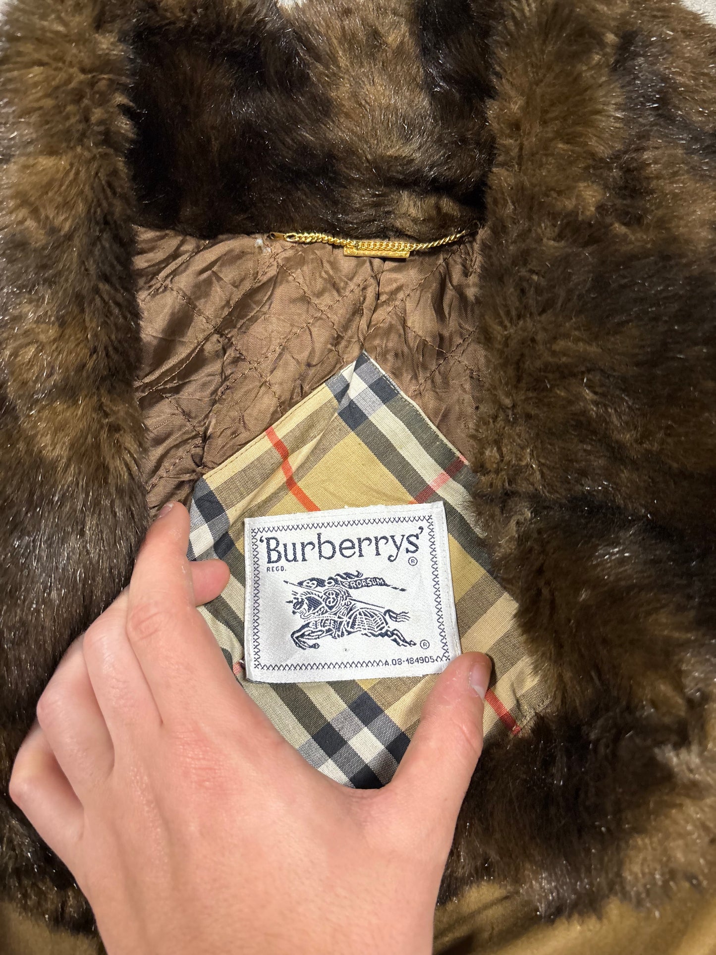 Gabardina Pelo ‘Soint New’ Burberry 90s Vintage - L