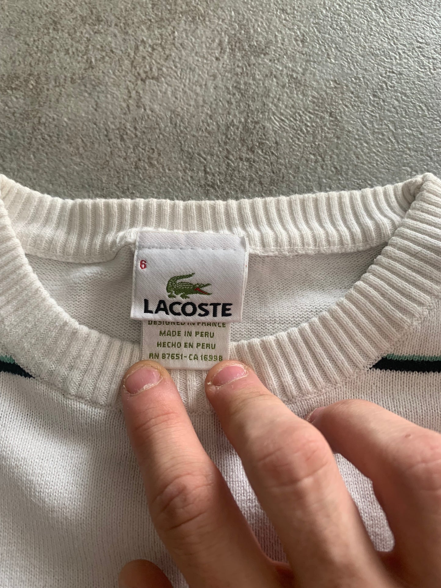 Lacoste 00s Vintage Sweater - S