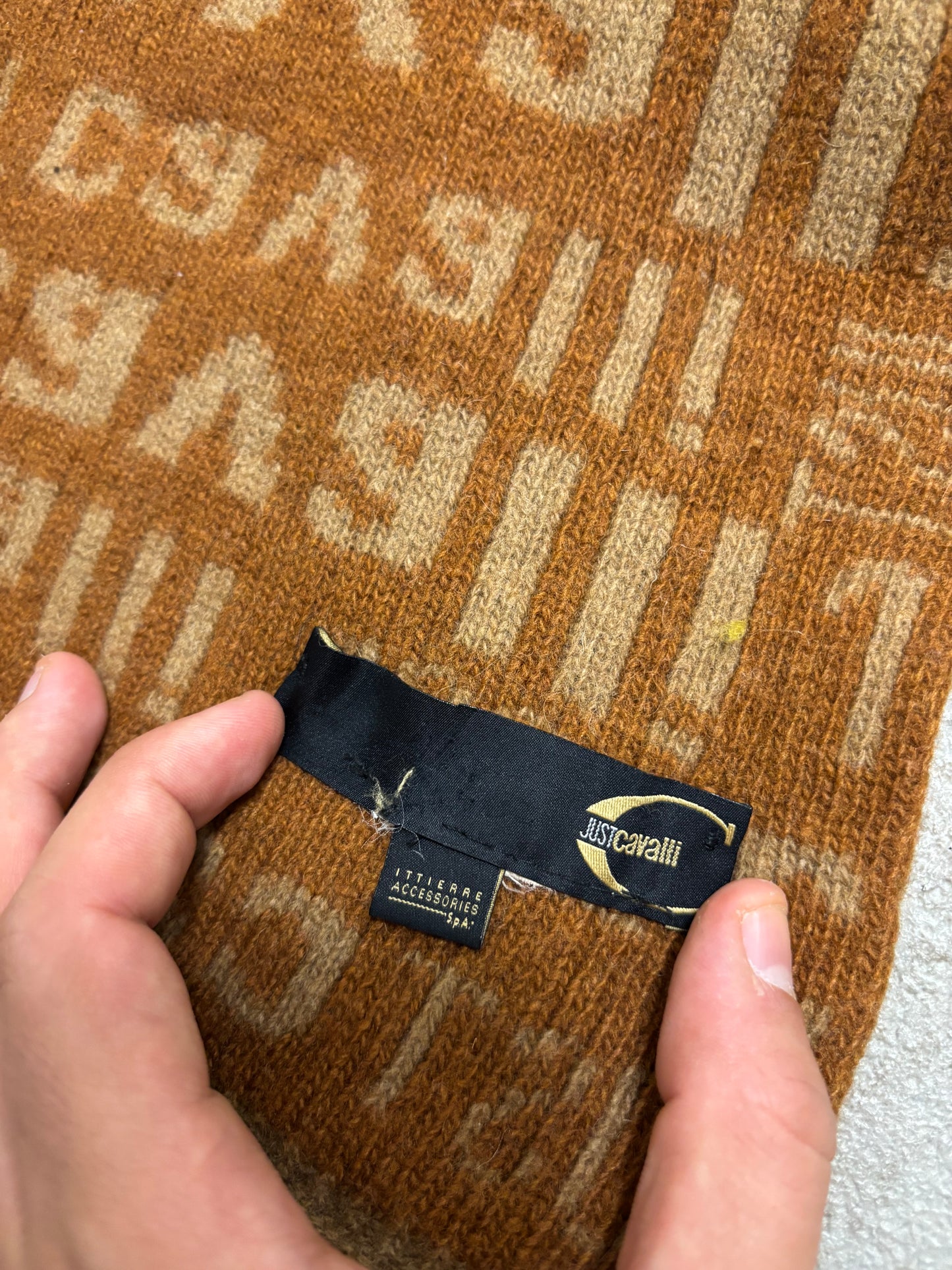 Bufanda Monogram Just Cavalli 00s Vintage