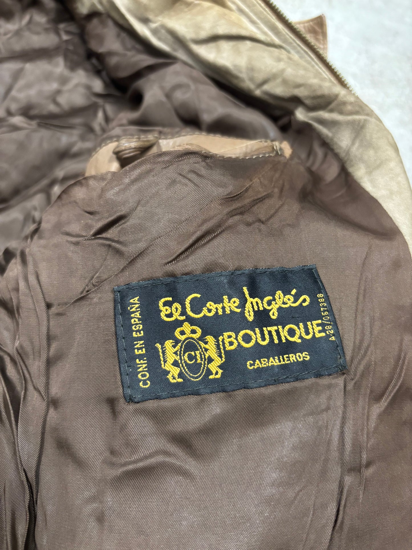 Chaqueta Piel Burberry 90s Vintage - L