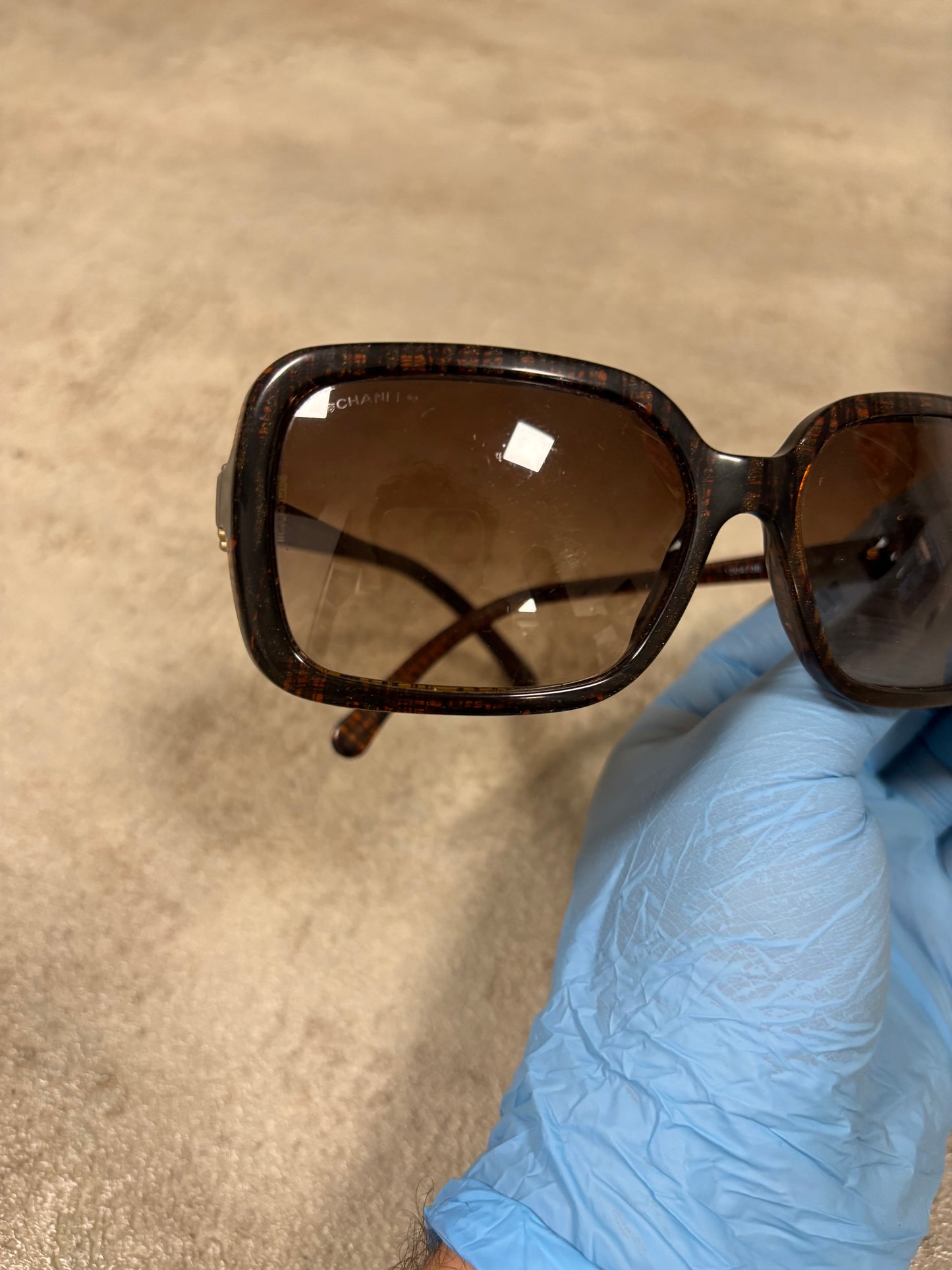 Gafas Oversize Tweed Chanel 00s Vintage