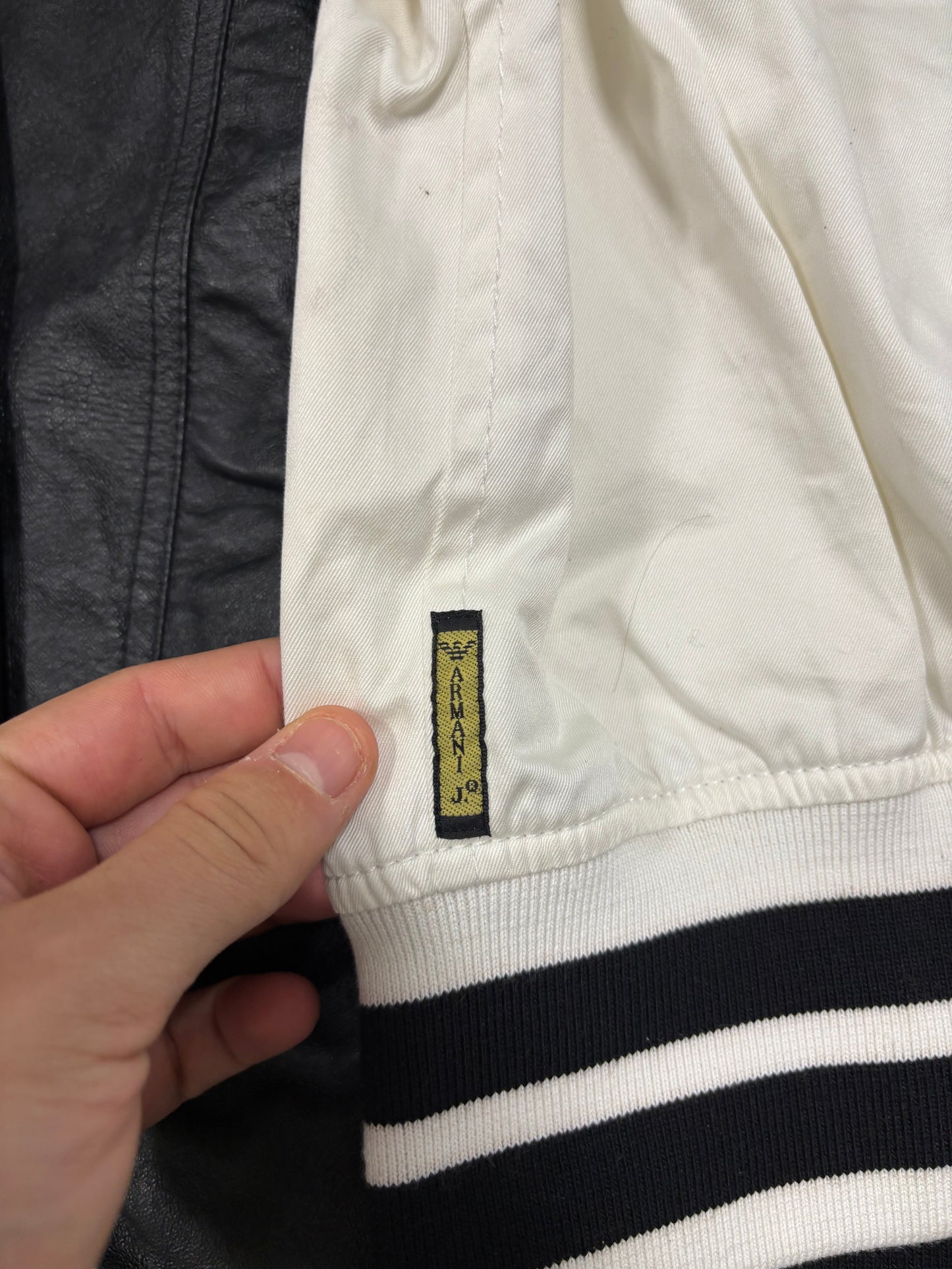 Chaqueta Cuero Armani Jeans 00s Vintage - S