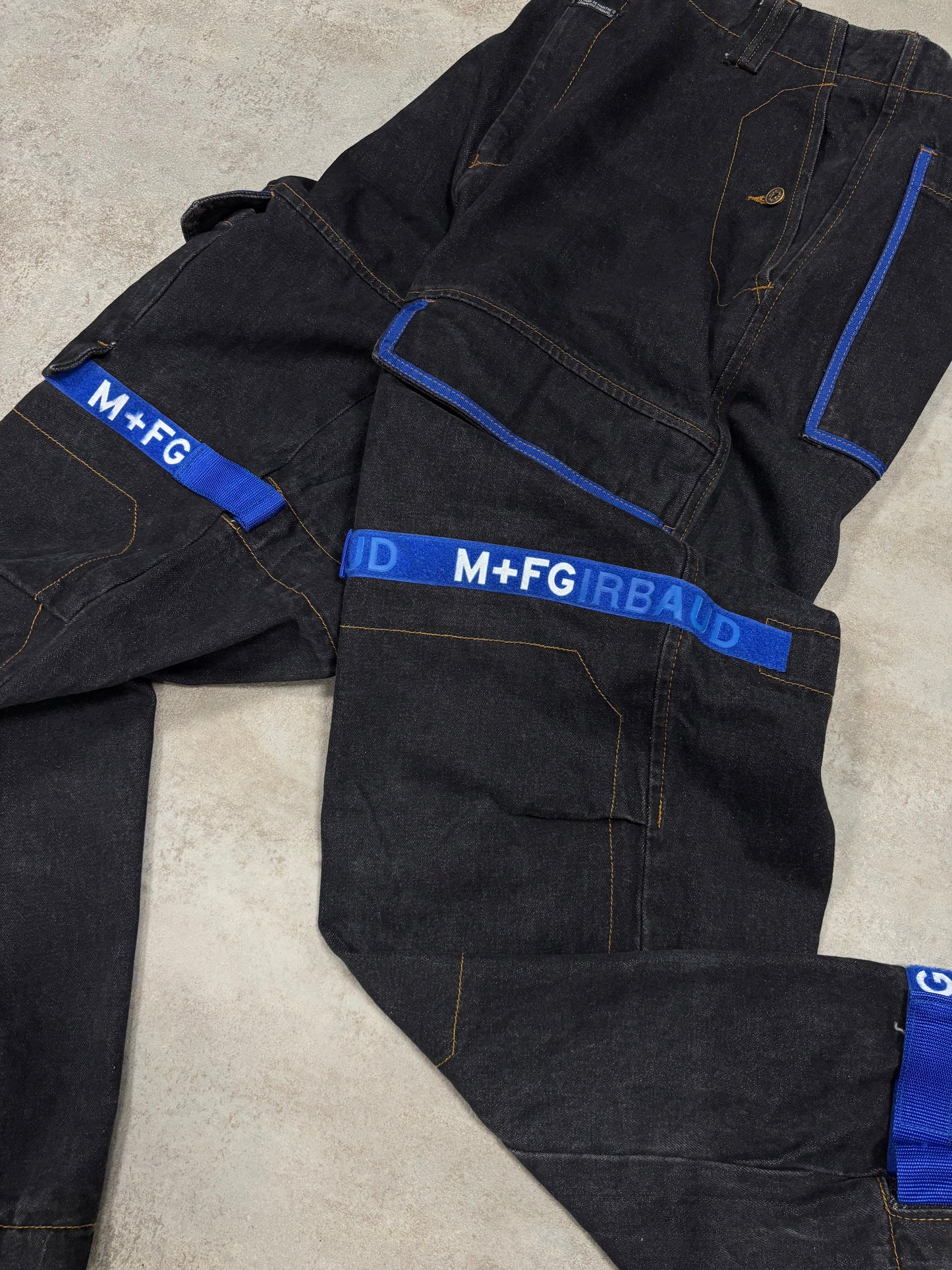 Pantalones Baggy Stripes Marithé François et Girbaud 00s Vintage - XL