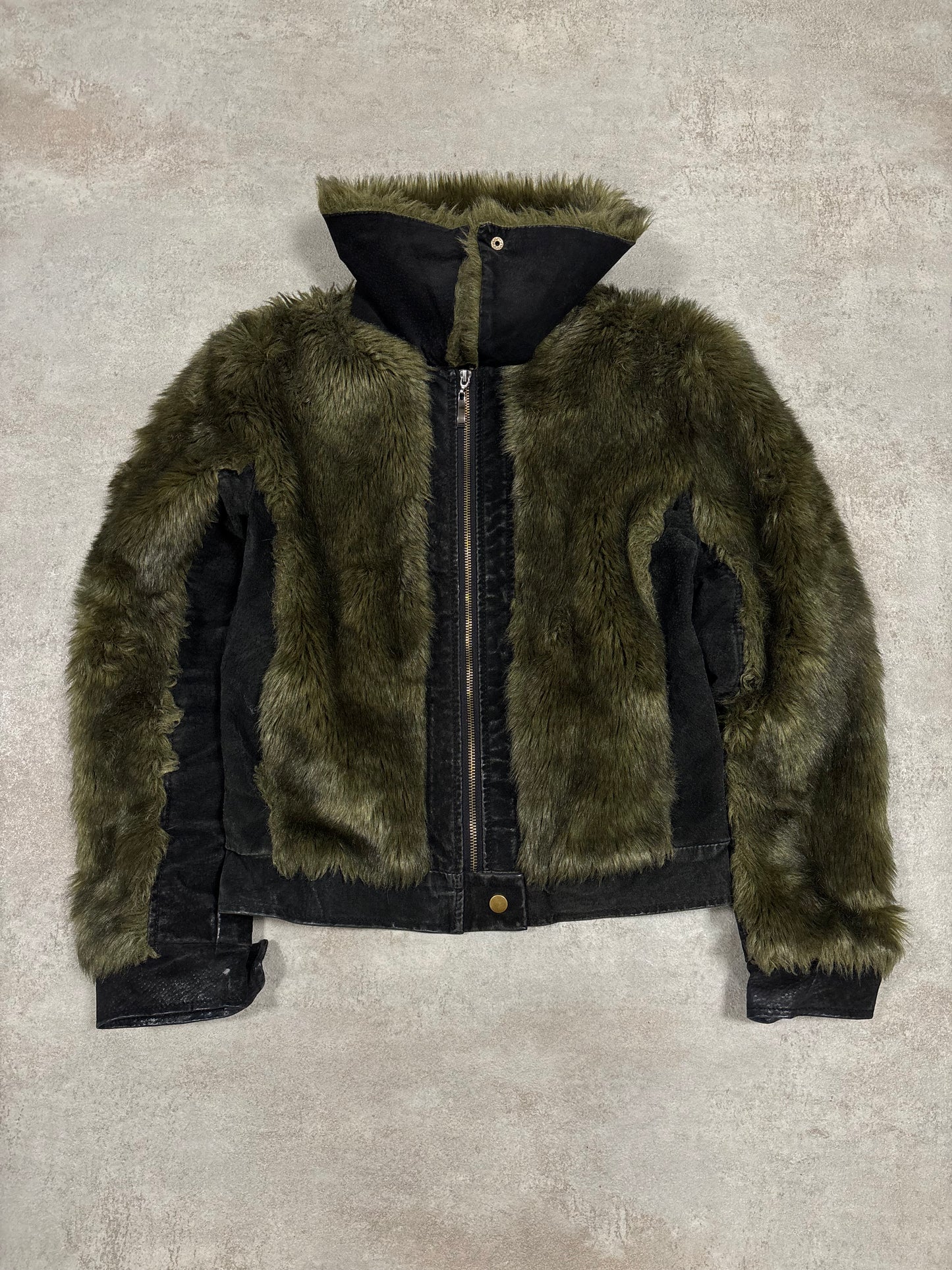 Chaqueta ‘Faux Fur’ Cuello Convertible Balmain 00s Vintage - M Woman
