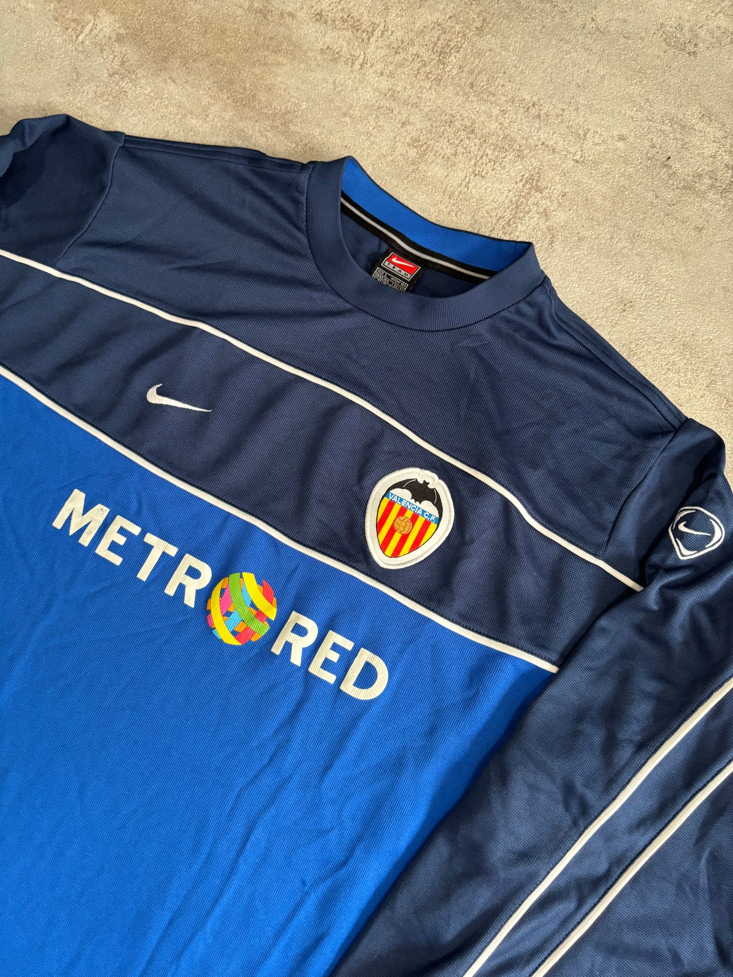 Sudadera Nike Valencia ‘Metrored’ 2001/02 Vintage - L