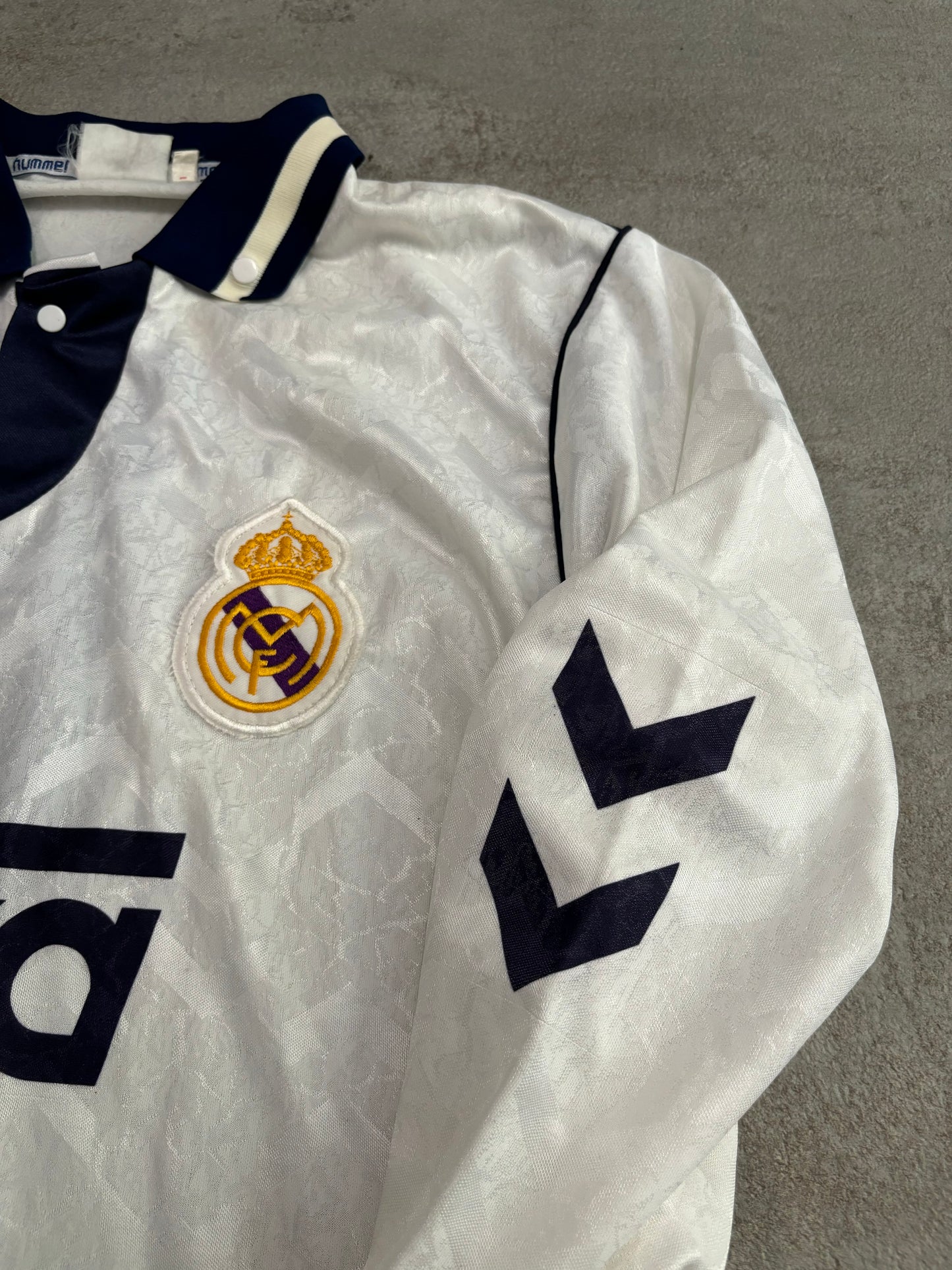 Camiseta Manga Larga Real Madrid ‘8’ 1992/1993 Vintage - M