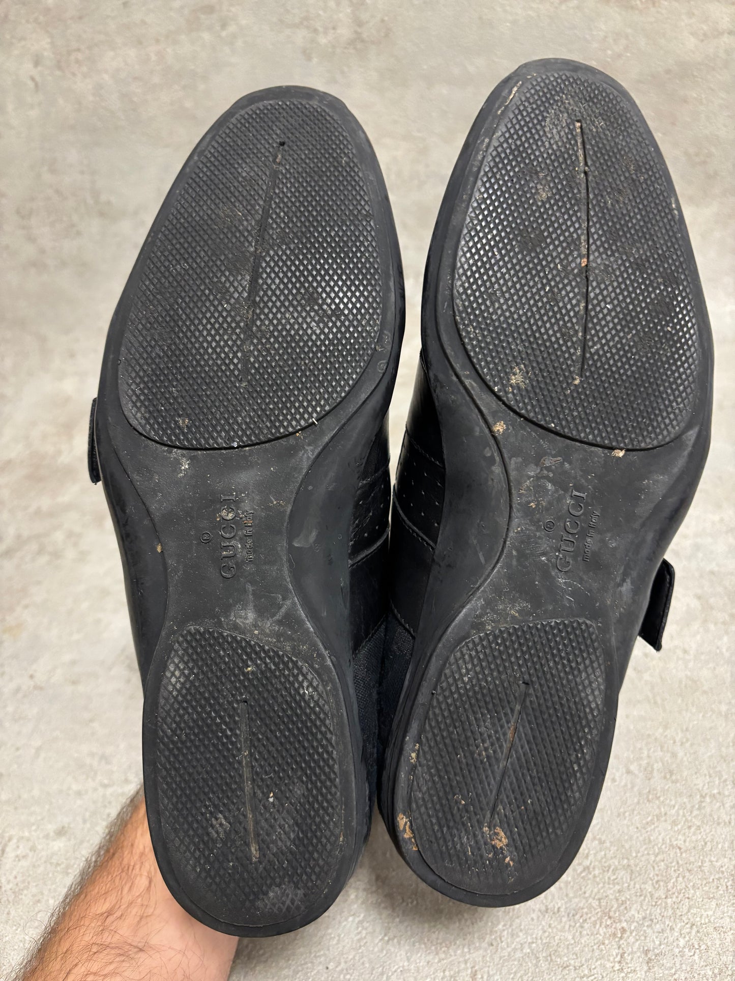 Zapatos Velcro Cuero Gucci Monogram 00s Vintage - 42