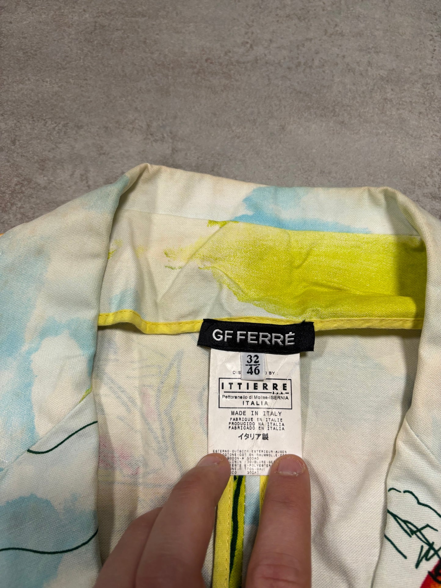 Chaqueta Blazer ‘Total Print’ Gianfranco Ferré 2005 Vintage - M