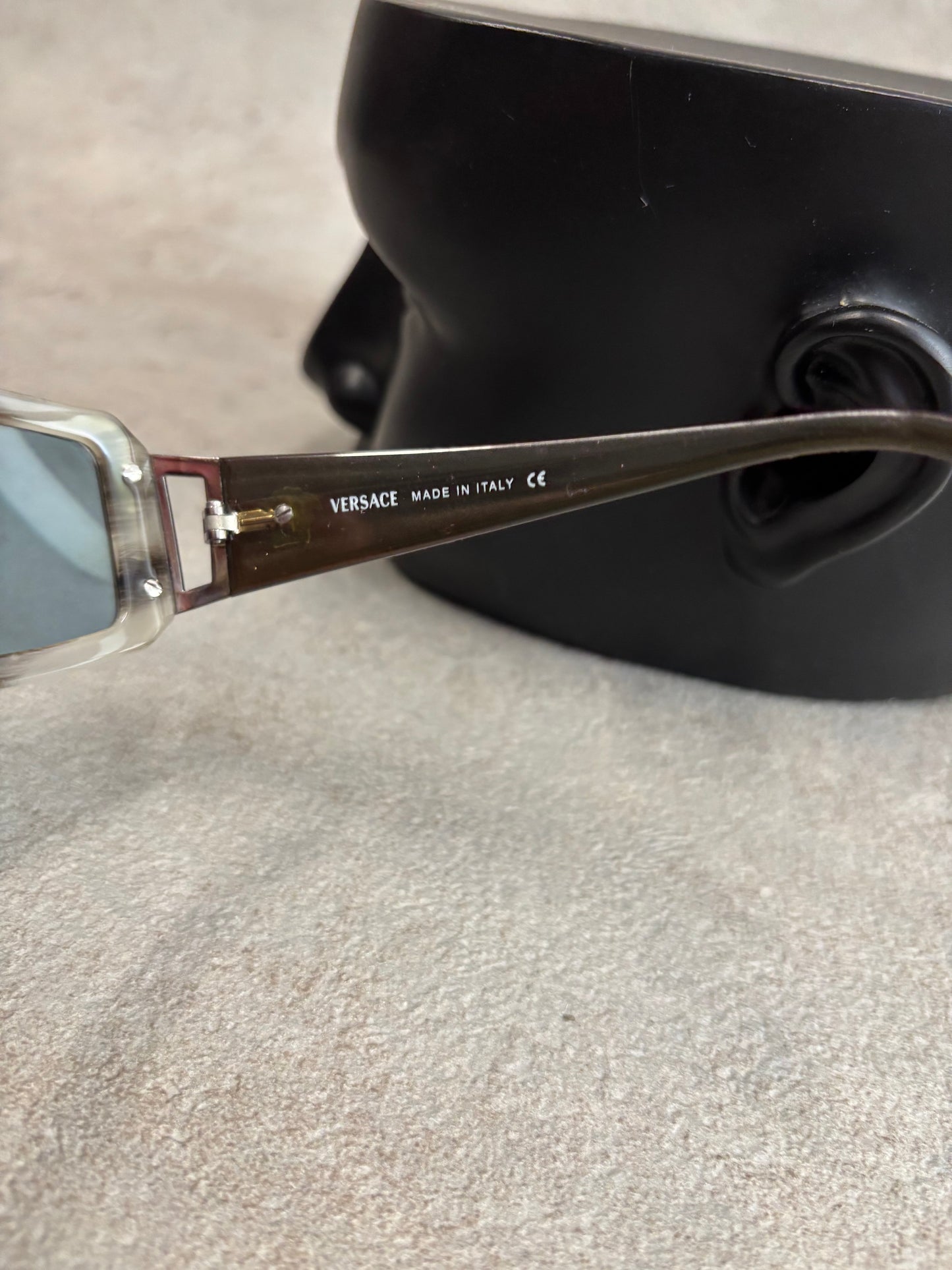 Gafas Rectangulares Versace Cristales Transparentes 00s Vintage